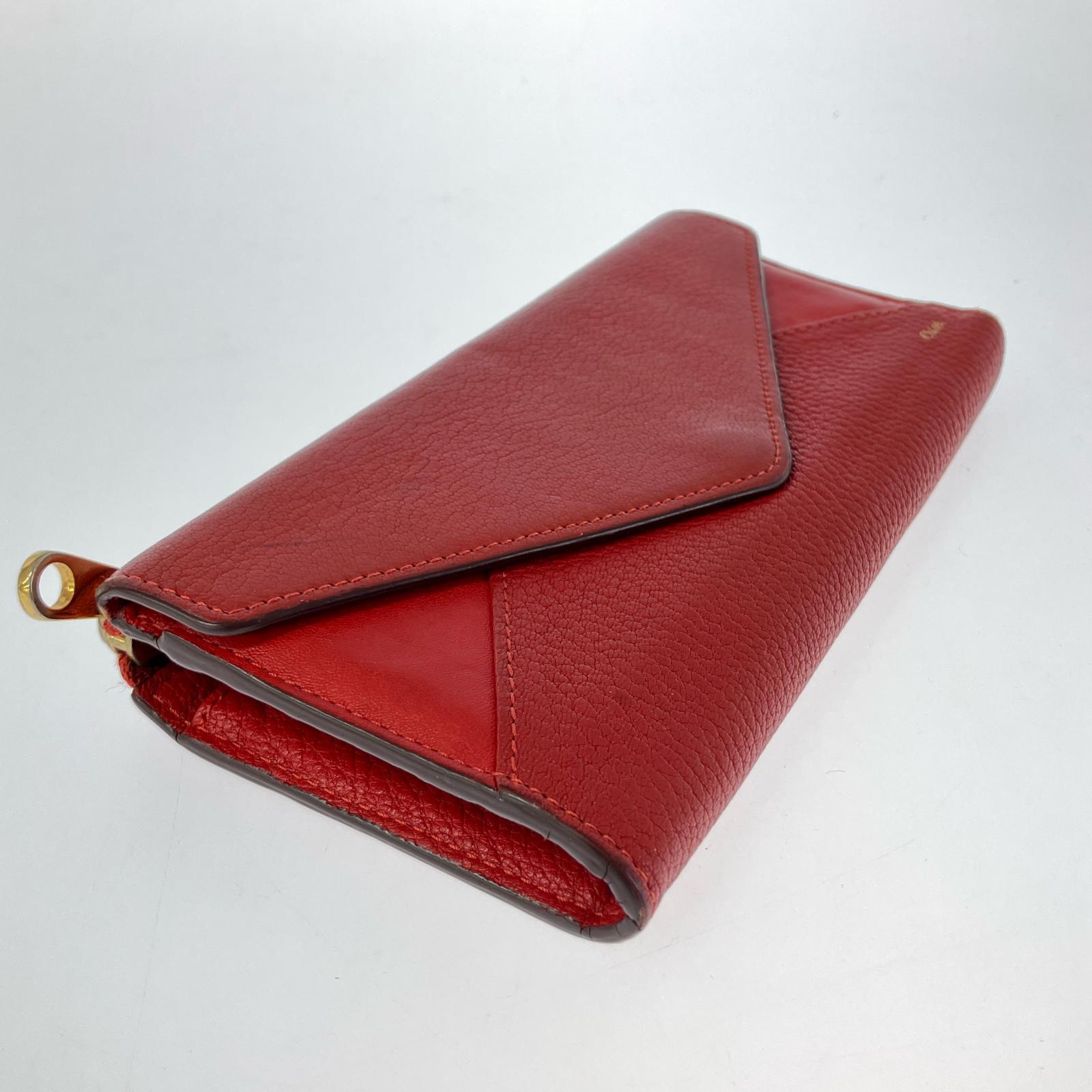 長財布 パッチワーク red レッド