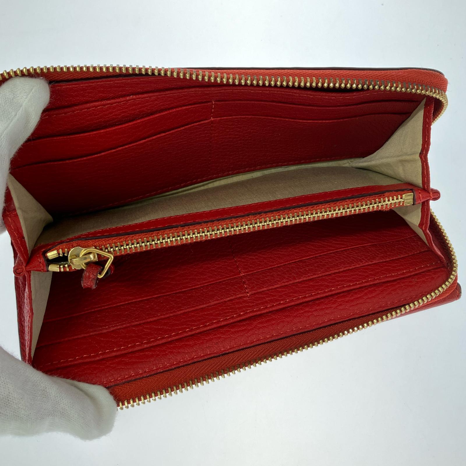 長財布 パッチワーク red レッド