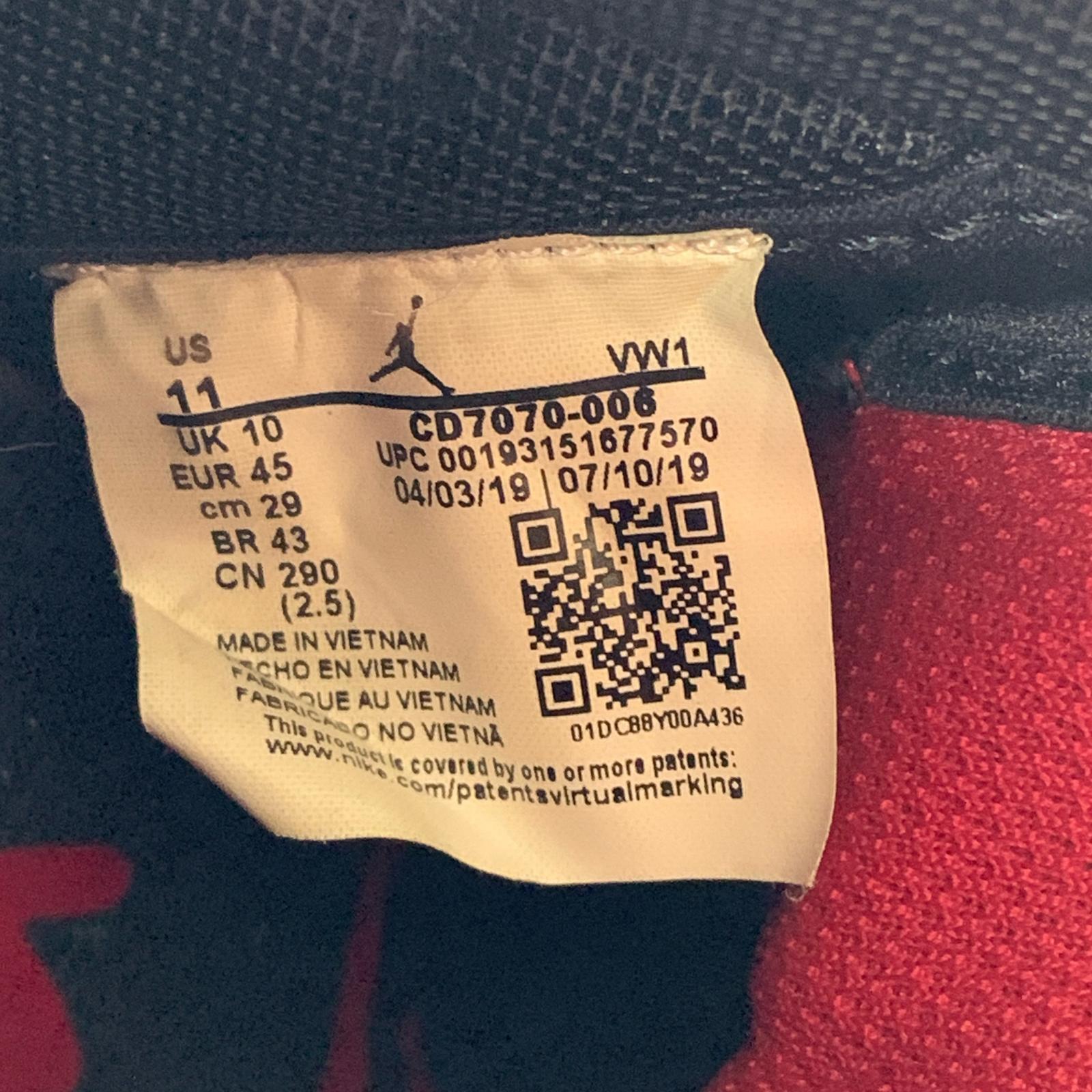 スニーカー Jordan Mars 270 Fire Red 黒赤 29.0cm ブラック