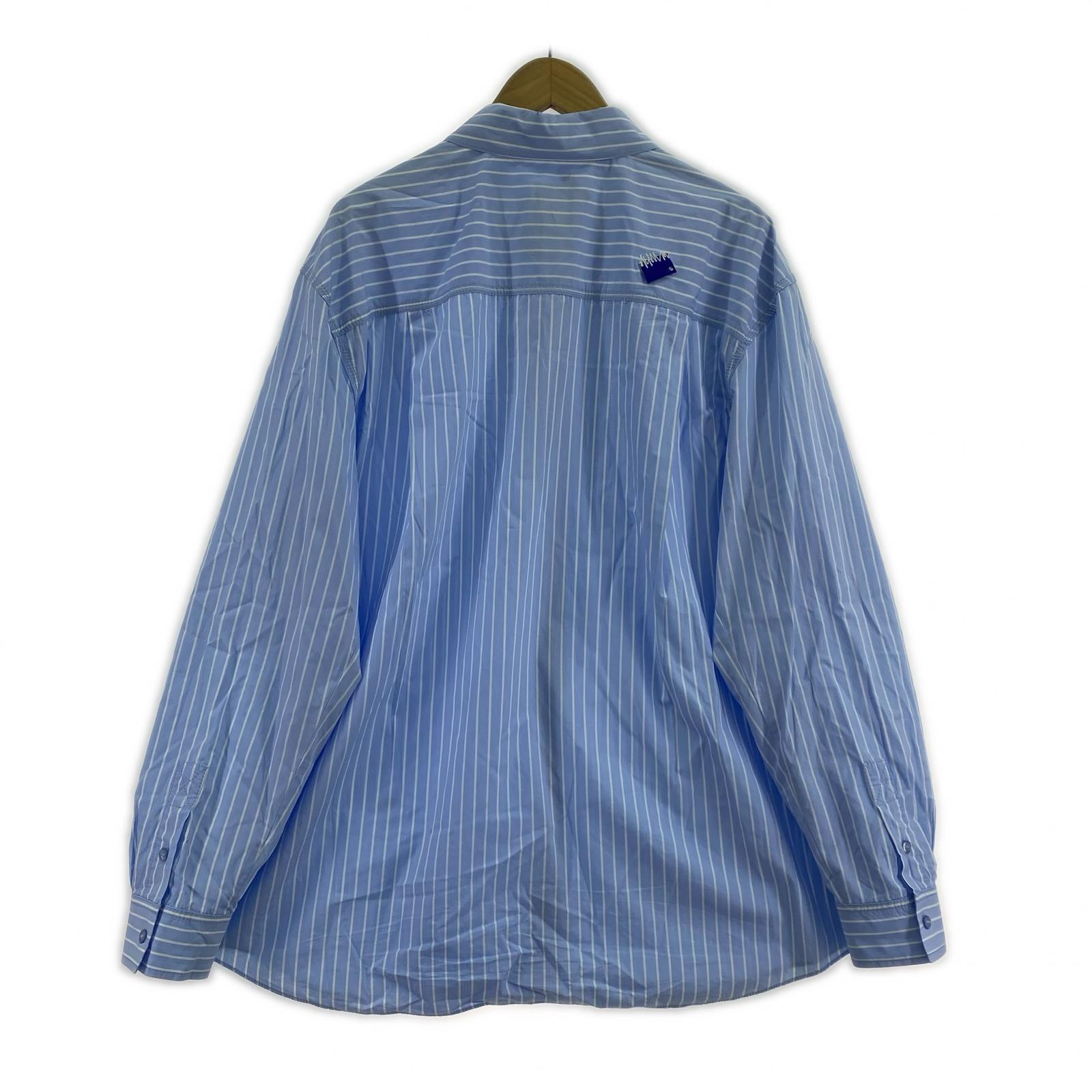 長袖シャツ ADER ERROR × ZARA ストライプ 長袖シャツ 水色 L L