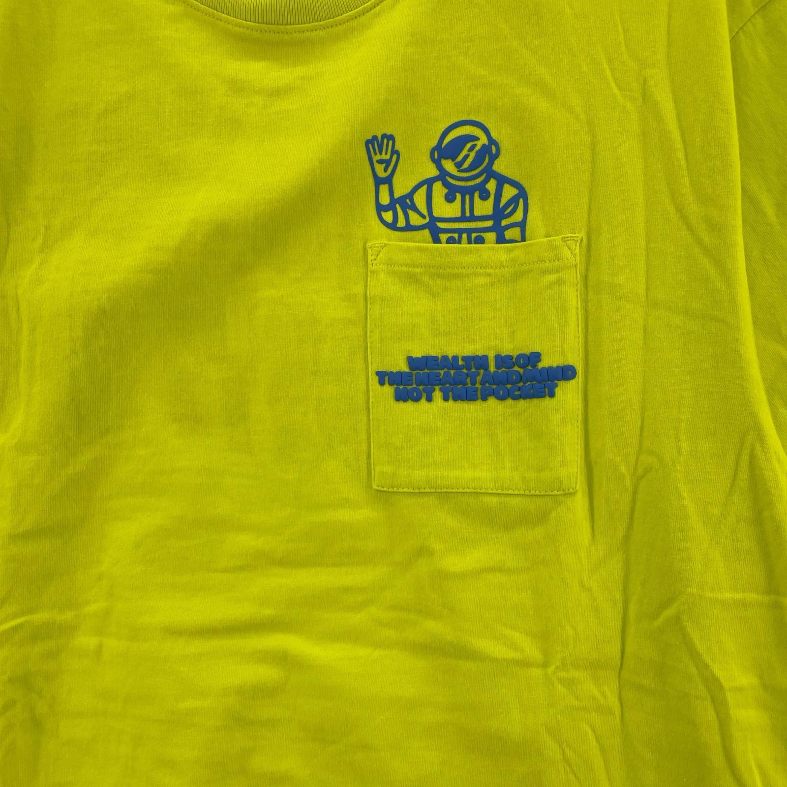 半袖Tシャツ 立体プリント 黄(M) M イエロー