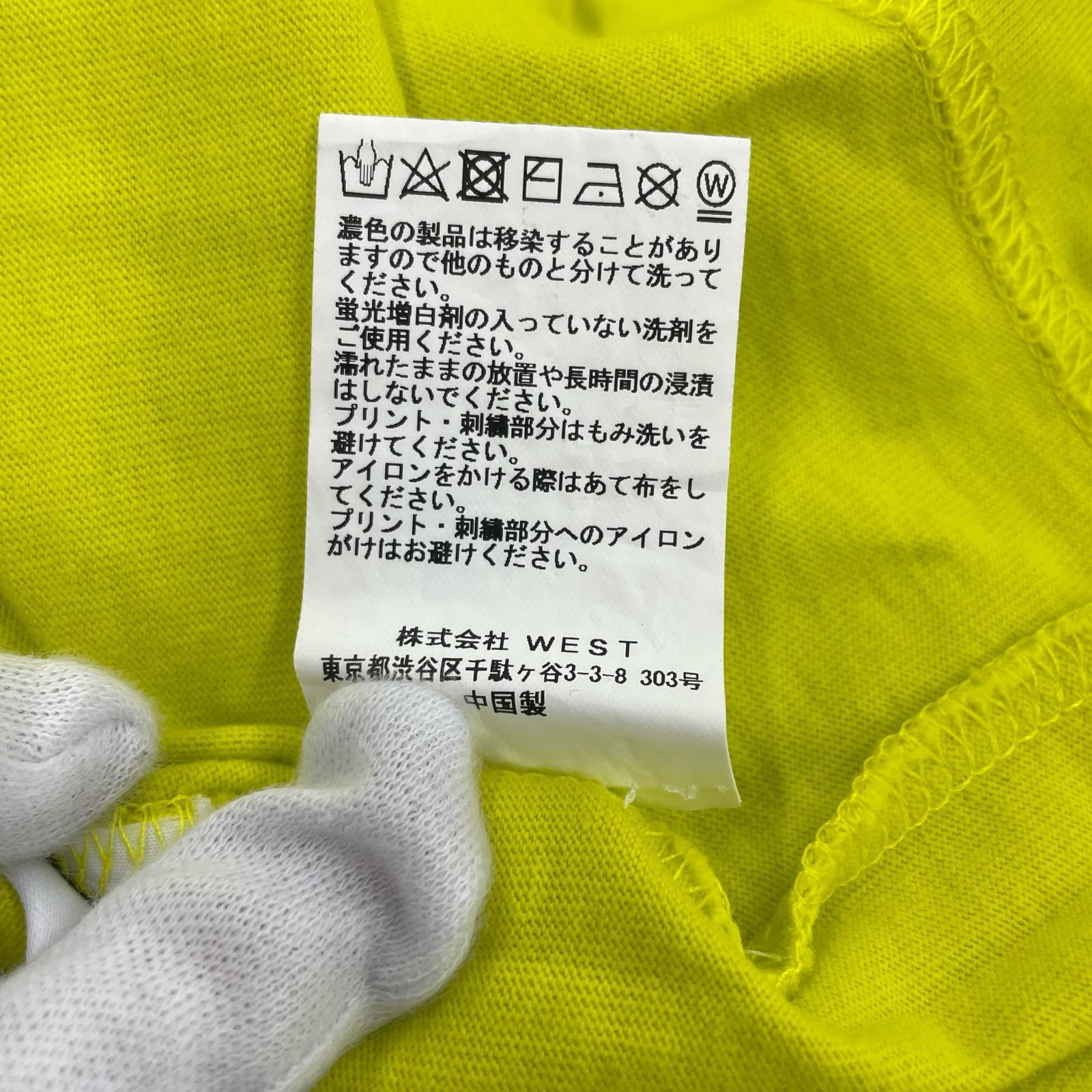 半袖Tシャツ 立体プリント 黄(M) M イエロー
