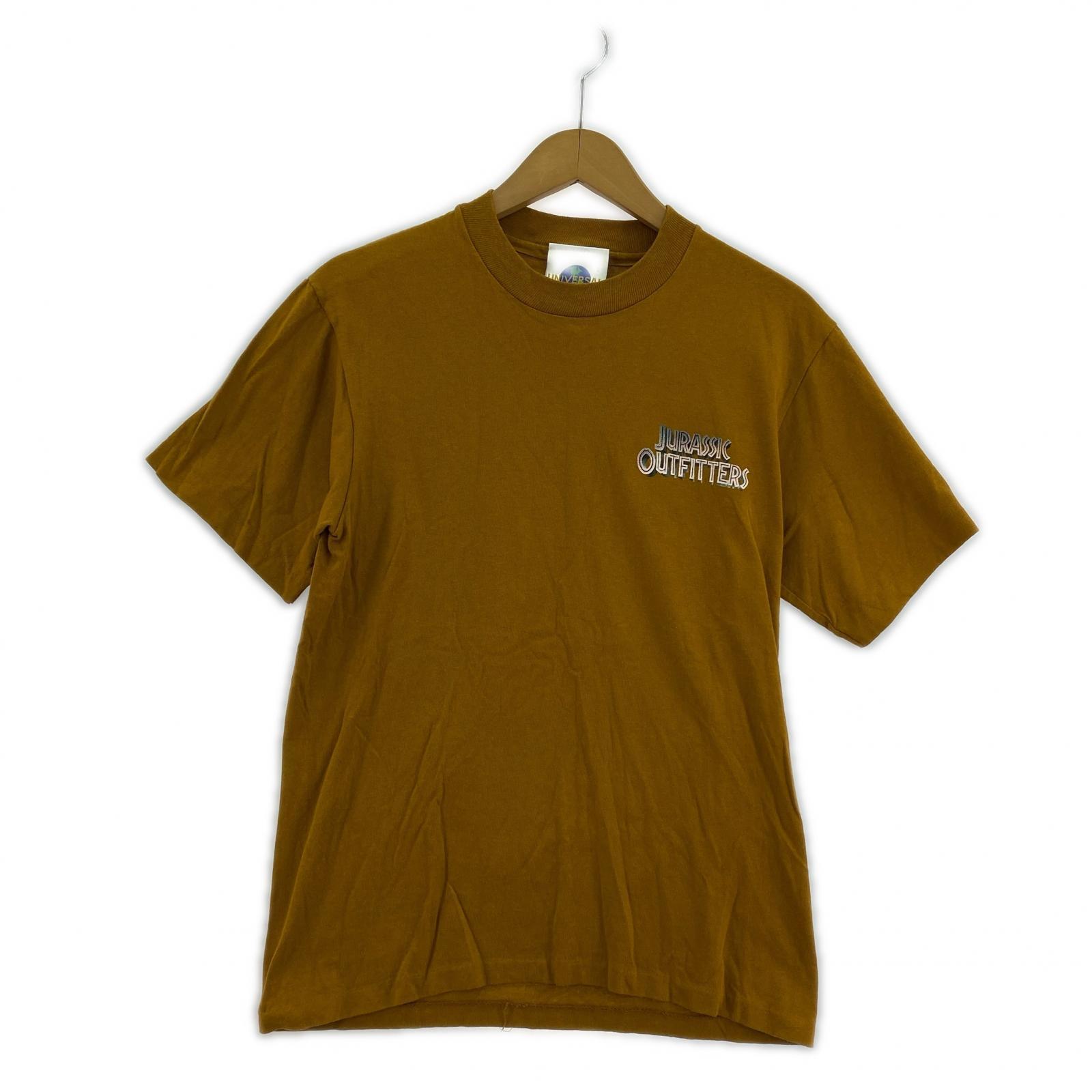 半袖Tシャツ JURASSIC PARK 90s USA製 迷彩 カットソー カーキ S カーキ