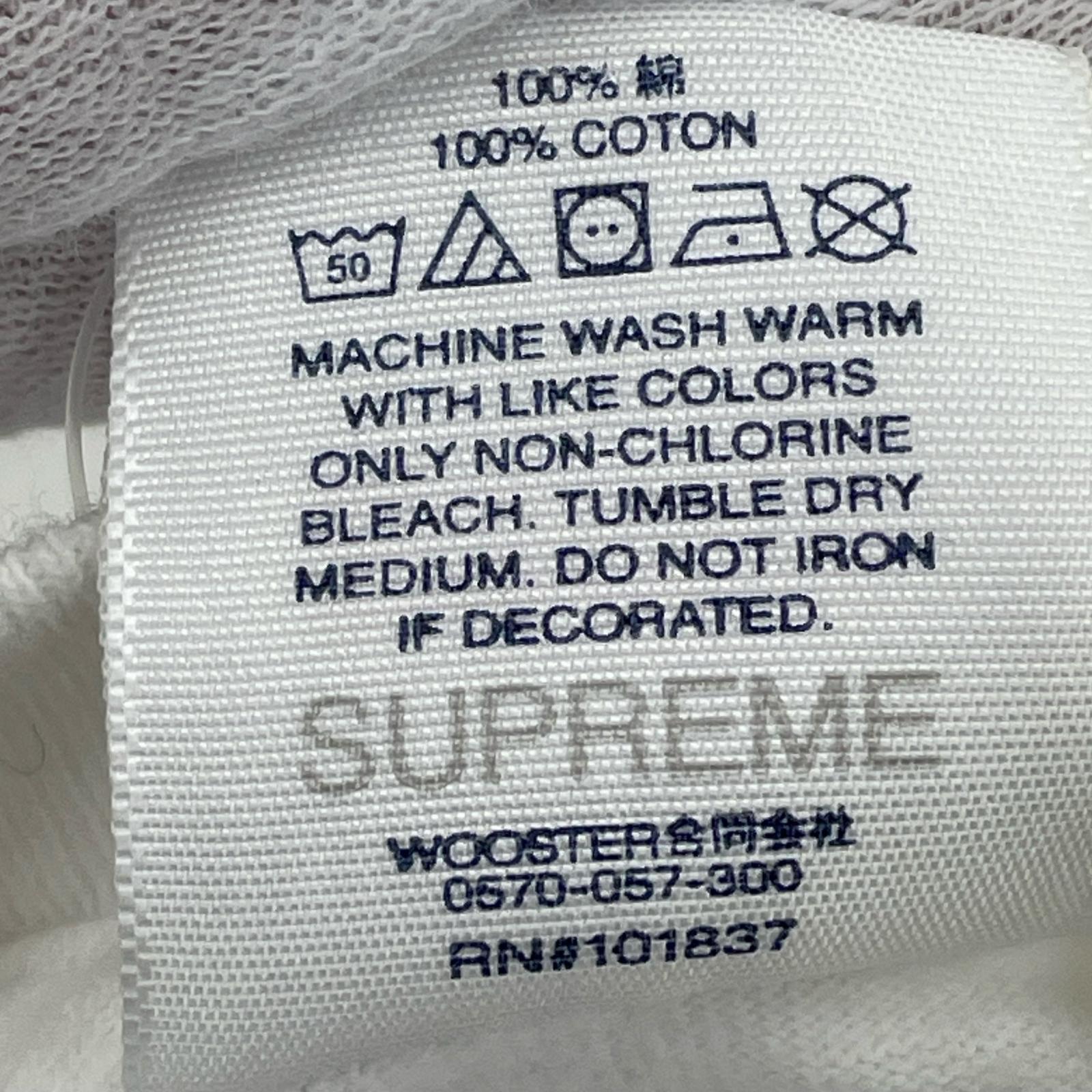 半袖Tシャツ シュプリーム×バーバリー コラボT 若干首元黄ばみ L ホワイト