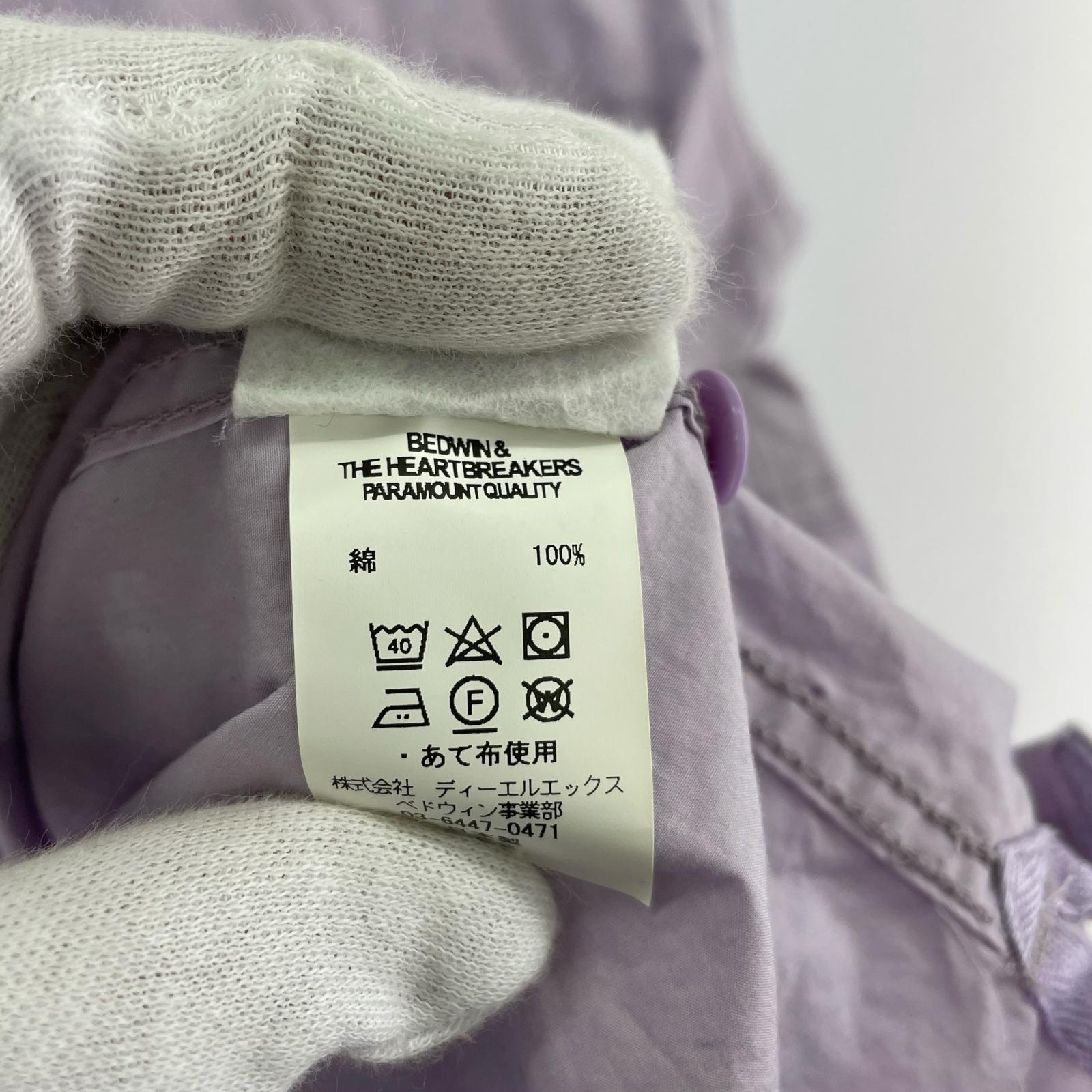 長袖シャツ L/S TYPEWRITER CLOTH SHIRT 紫 2 パープル