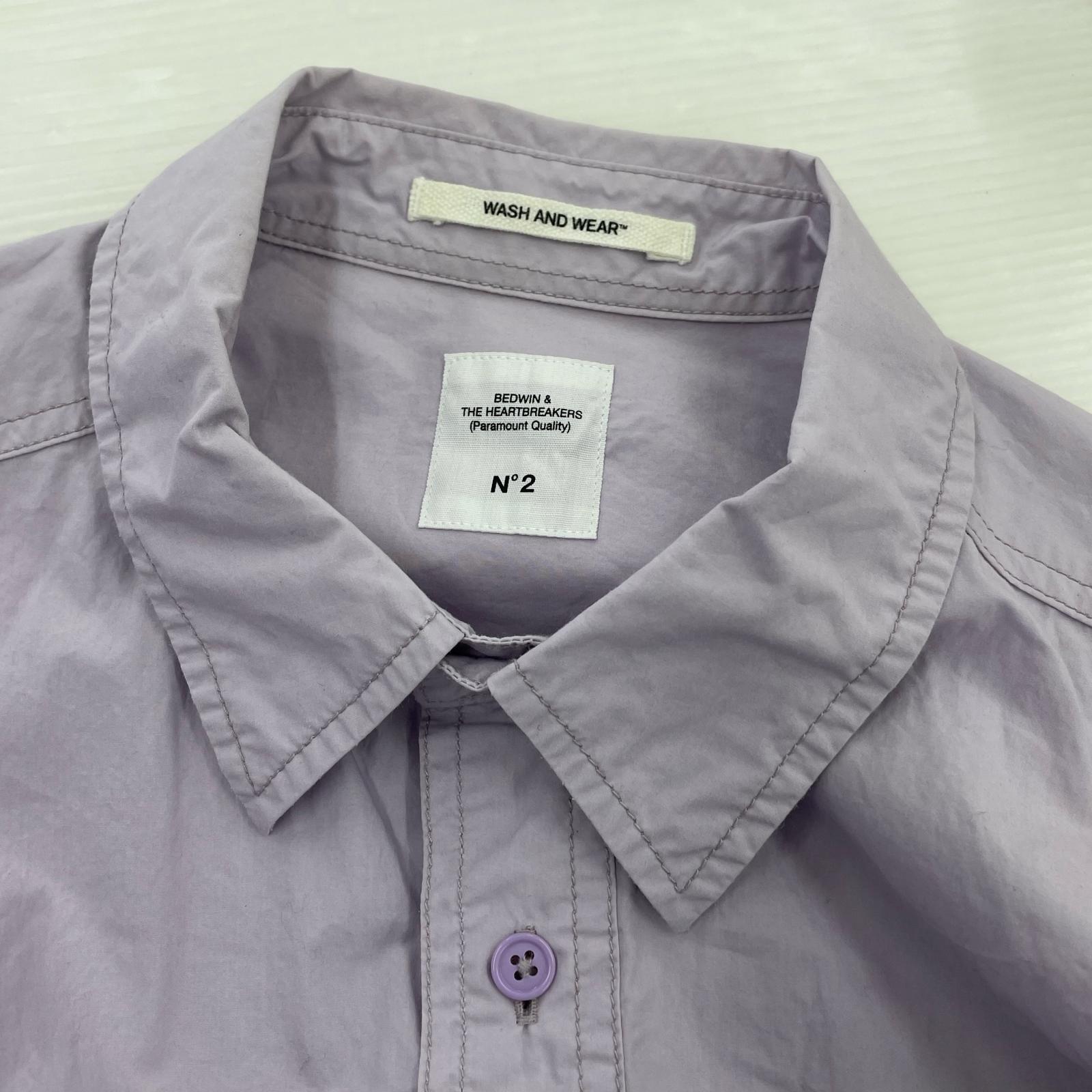 長袖シャツ L/S TYPEWRITER CLOTH SHIRT 紫 2 パープル