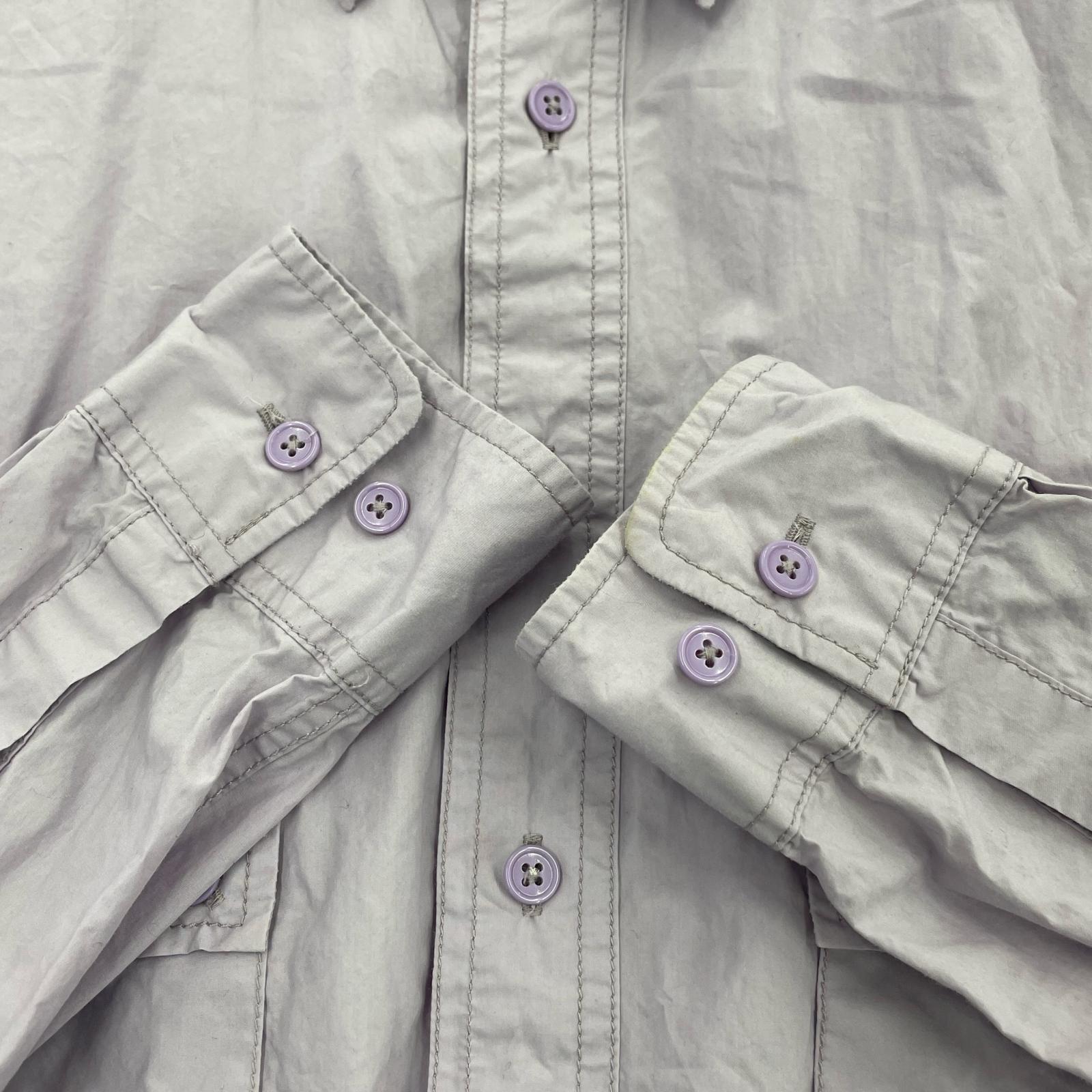 長袖シャツ L/S TYPEWRITER CLOTH SHIRT 紫 2 パープル
