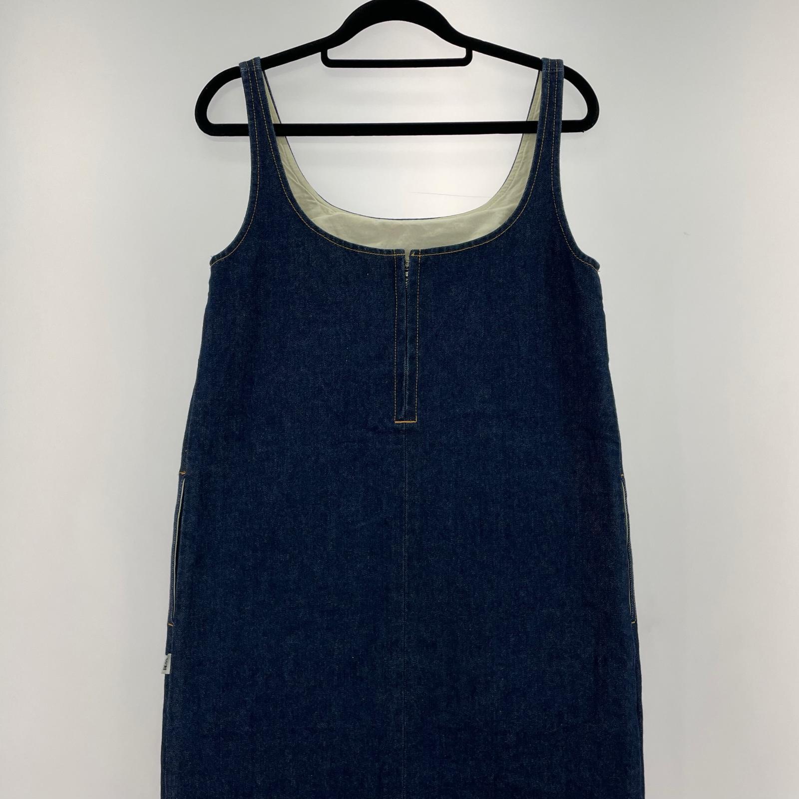 ワンピース EDWINxETRETOKYO コクーンデニムワンピース ブルー