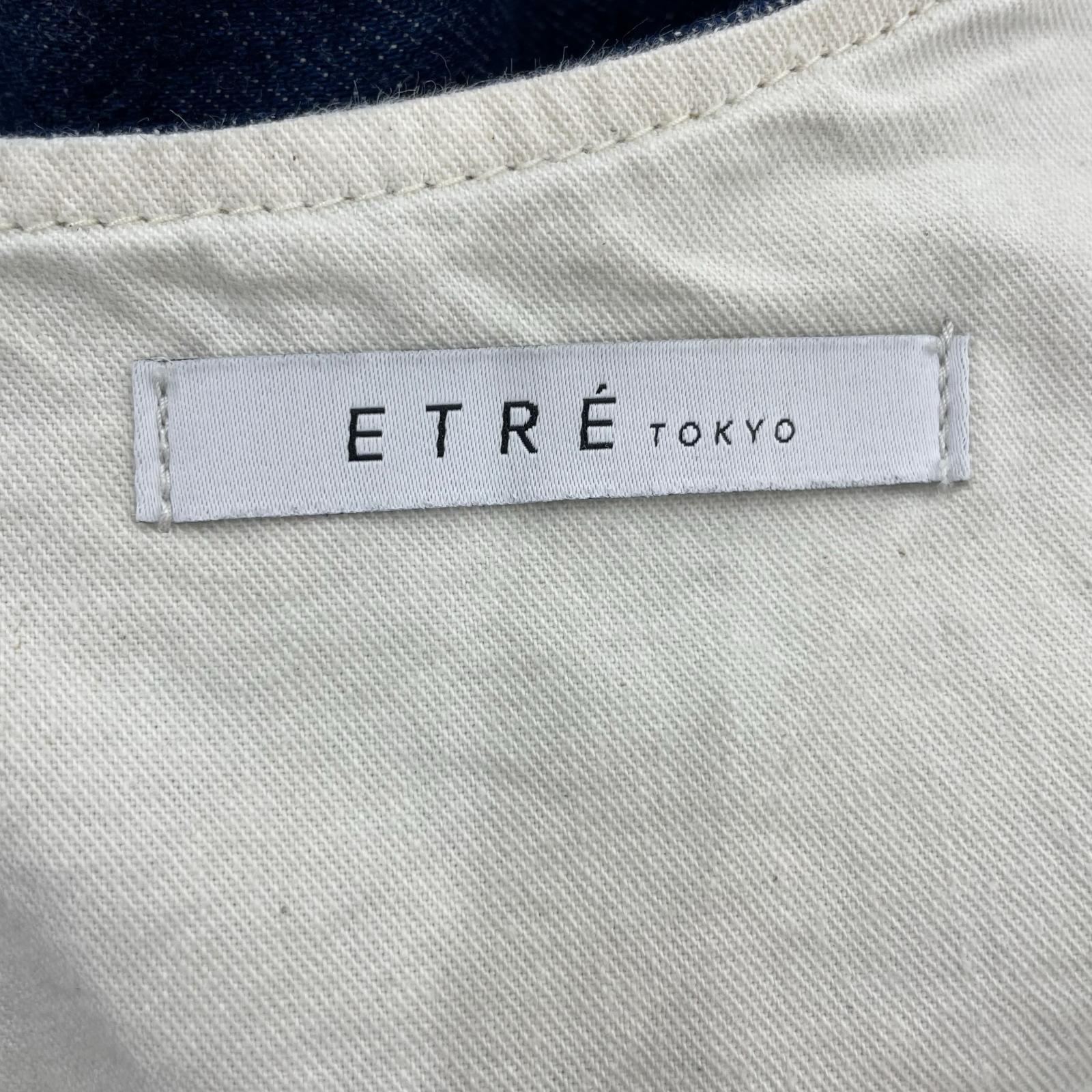 ワンピース EDWINxETRETOKYO コクーンデニムワンピース ブルー