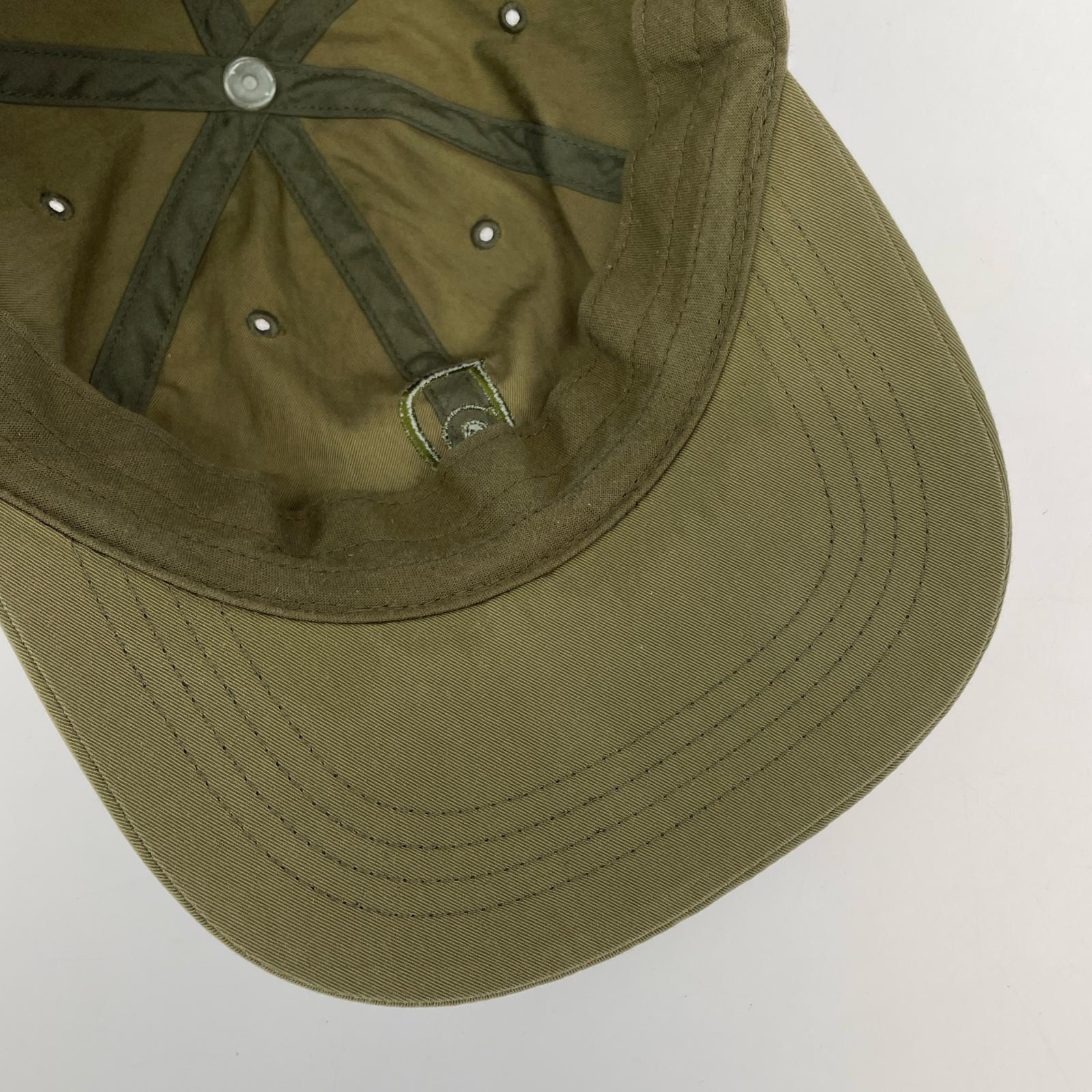 キャップ NEPENTHES N-Emb. Cap-C/N Twill ロゴ刺繍キャップ オリーブ