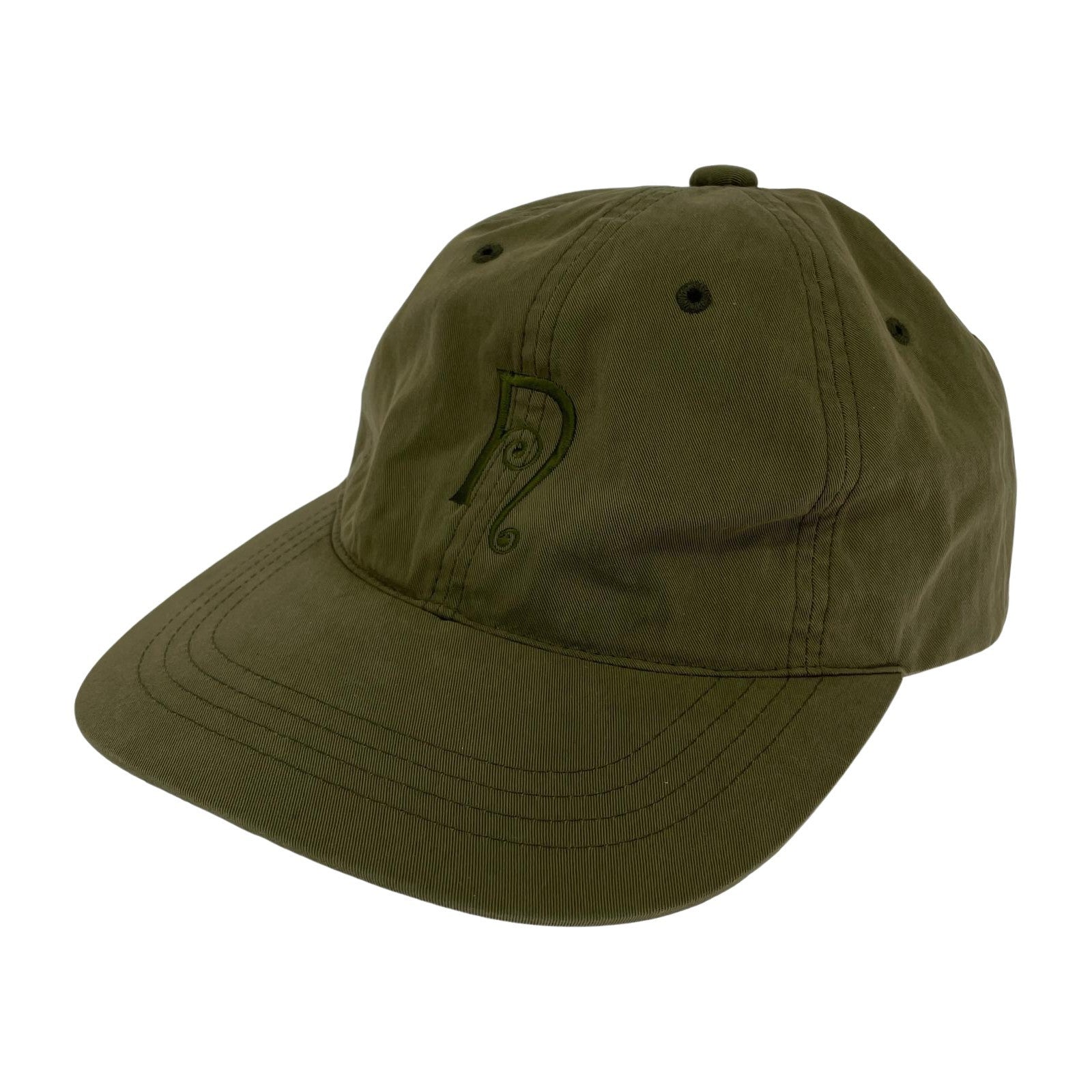 キャップ NEPENTHES N-Emb. Cap-C/N Twill ロゴ刺繍キャップ オリーブ