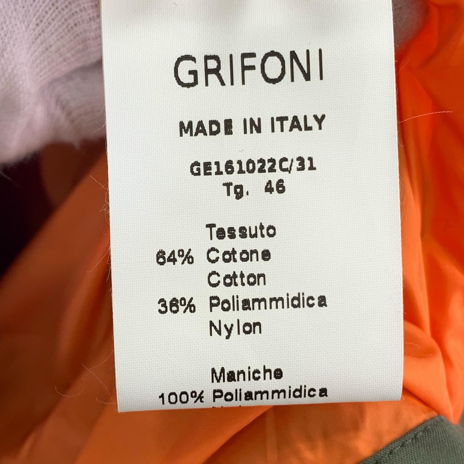 ブルゾン GRIFONI カットオフボンバージャケット (46) 46 カーキ