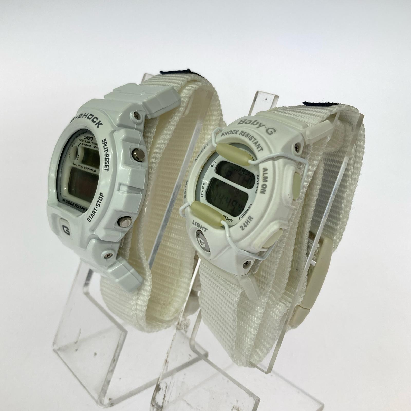 腕時計 CASIO G-SHOCK 90s 初代ラバーズコレクション kiss the devil 天使と悪魔 ホワイト
