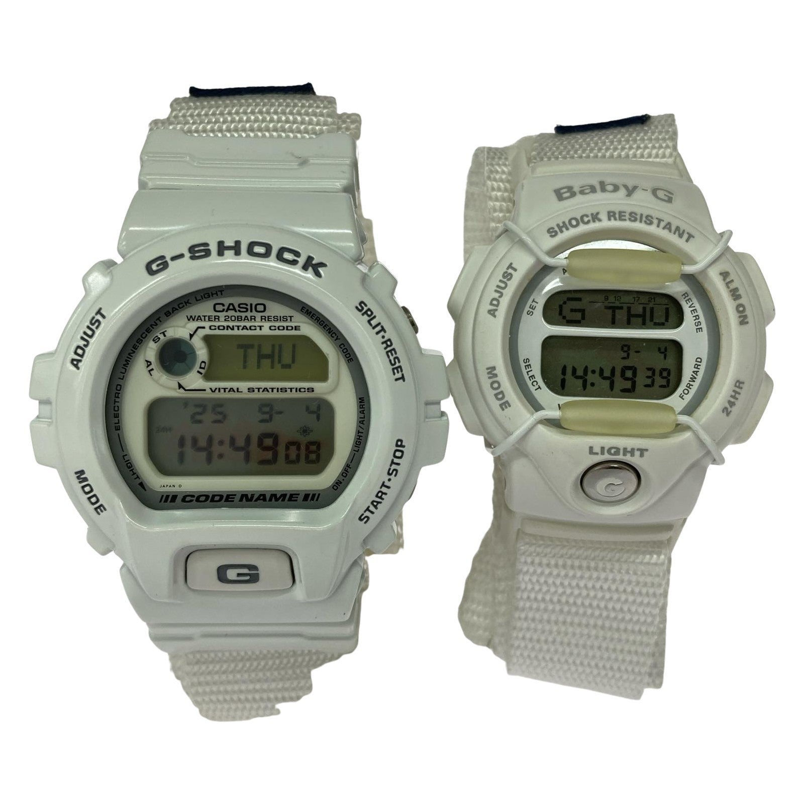 腕時計 CASIO G-SHOCK 90s 初代ラバーズコレクション kiss the devil 天使と悪魔 ホワイト