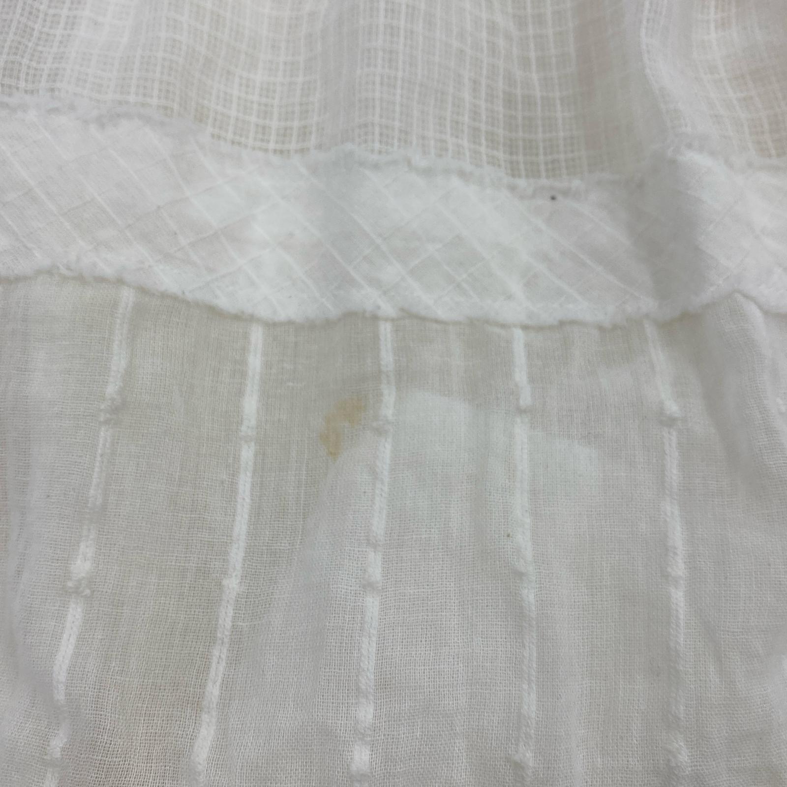 ロングスカート MEDI INDIA COTTON TIERED SKIRT M ホワイト