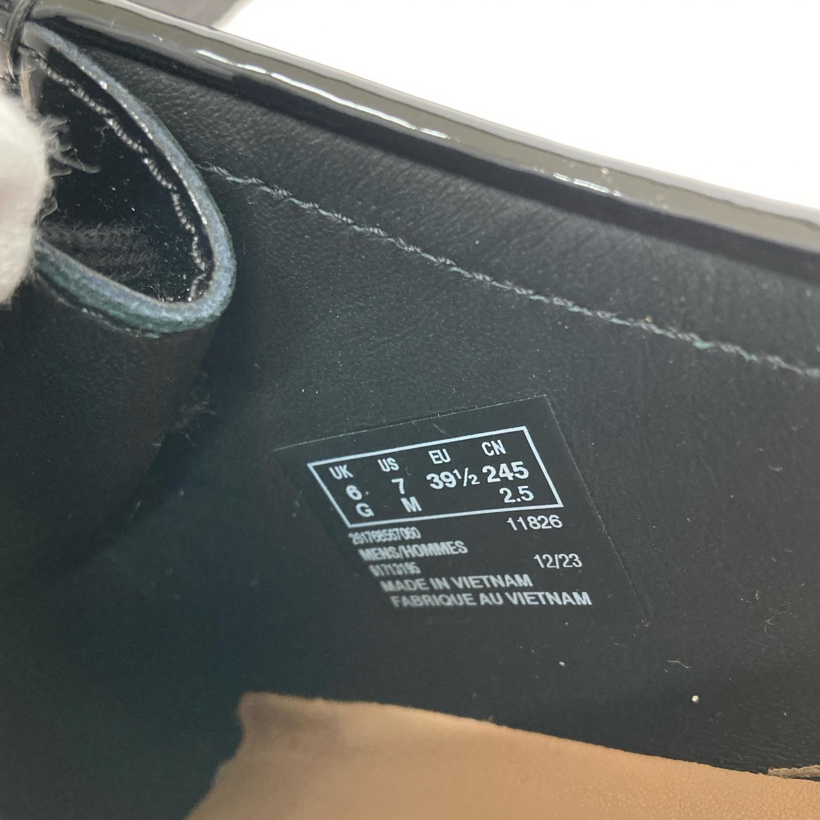 シューズ SUPREME/PATENT LEATHER WALLABEE/黒 ブラック