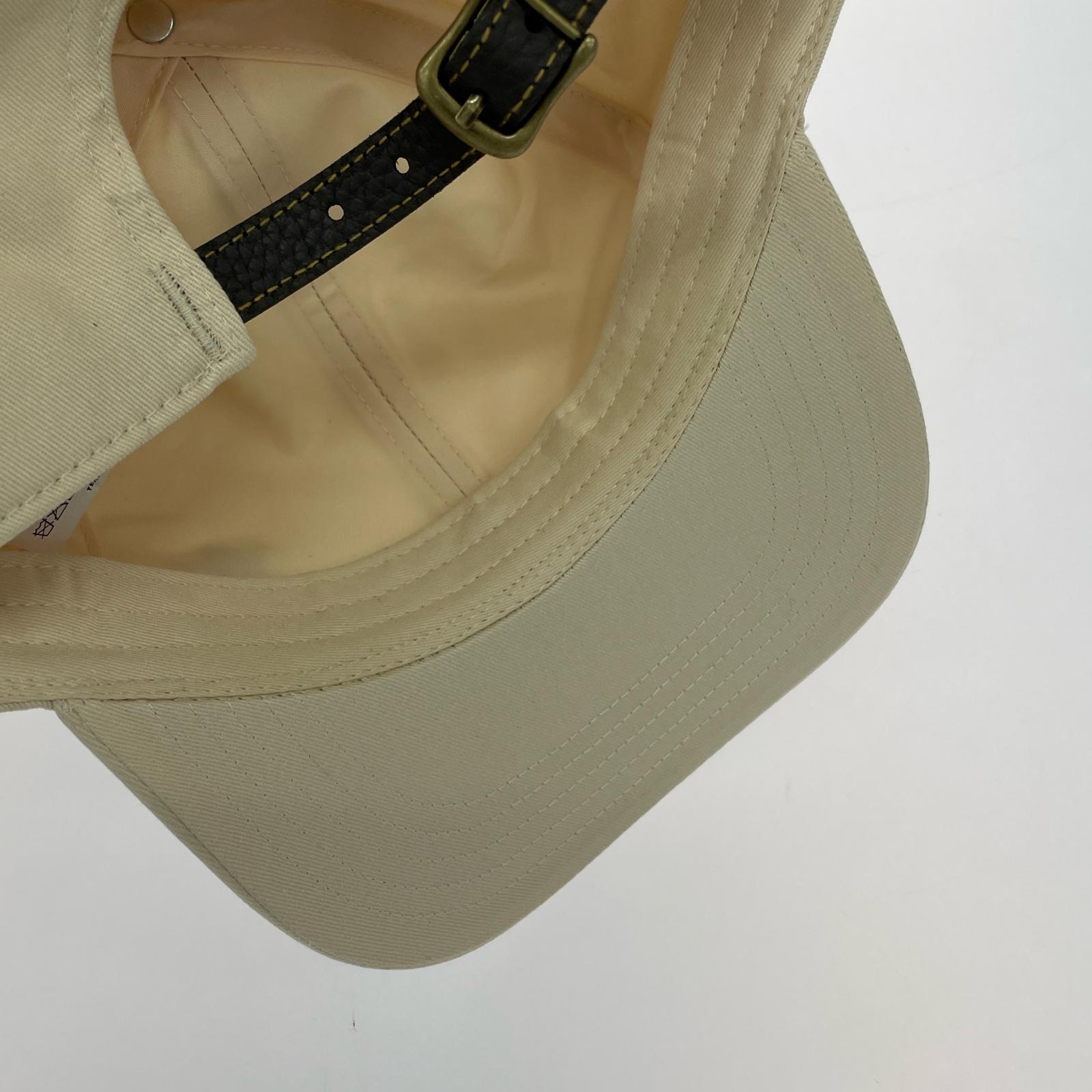 キャップ Chain Stitch Crest Aaron ホワイト