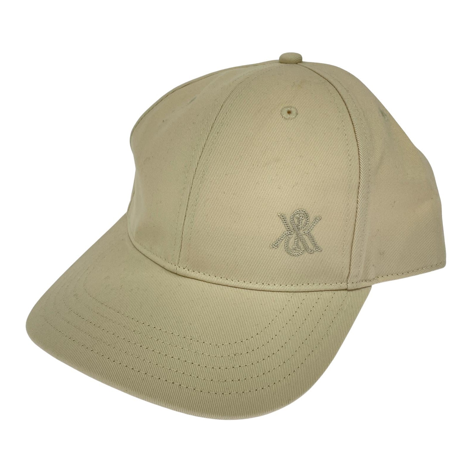 キャップ Chain Stitch Crest Aaron ホワイト