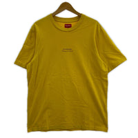 半袖Tシャツ 19SS Qualite Tee 黄 M M イエロー
