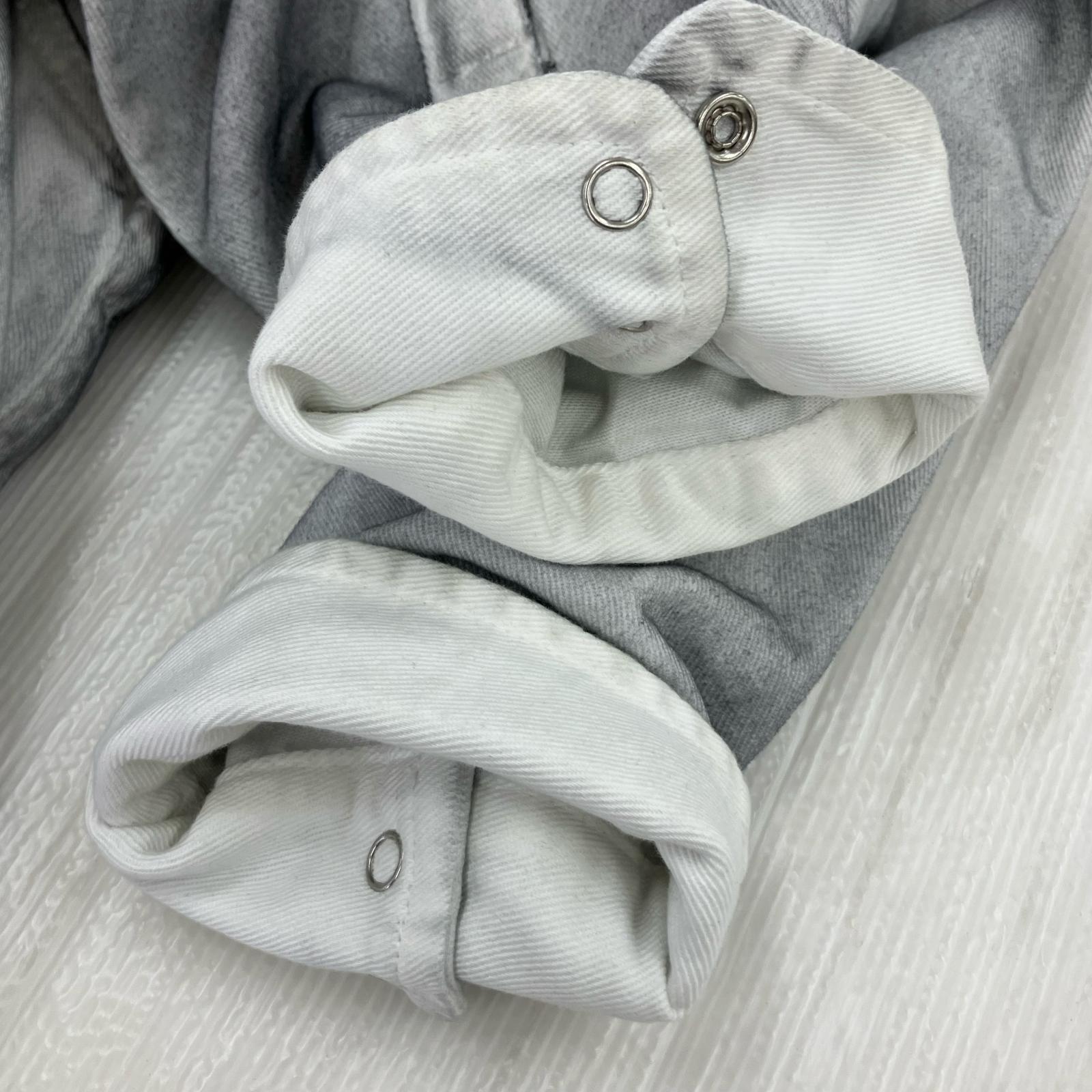 長袖シャツ AAPE ウォッシュ デニムシャツ グレー グレー