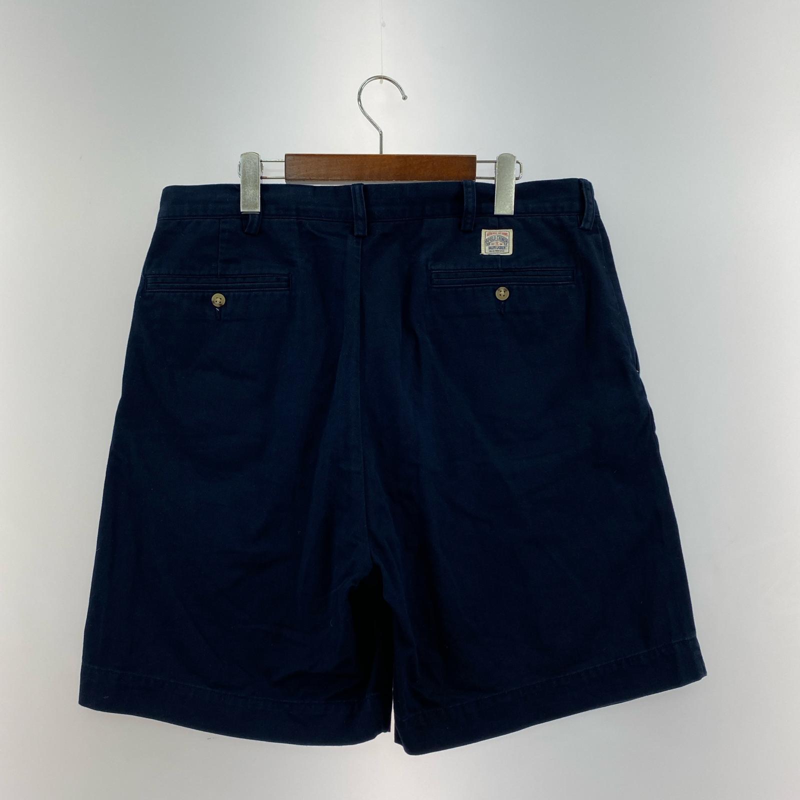 ショートパンツ BEAMS 23SS 別注 THE BIG CHINO 2Pleats 35 ネイビー