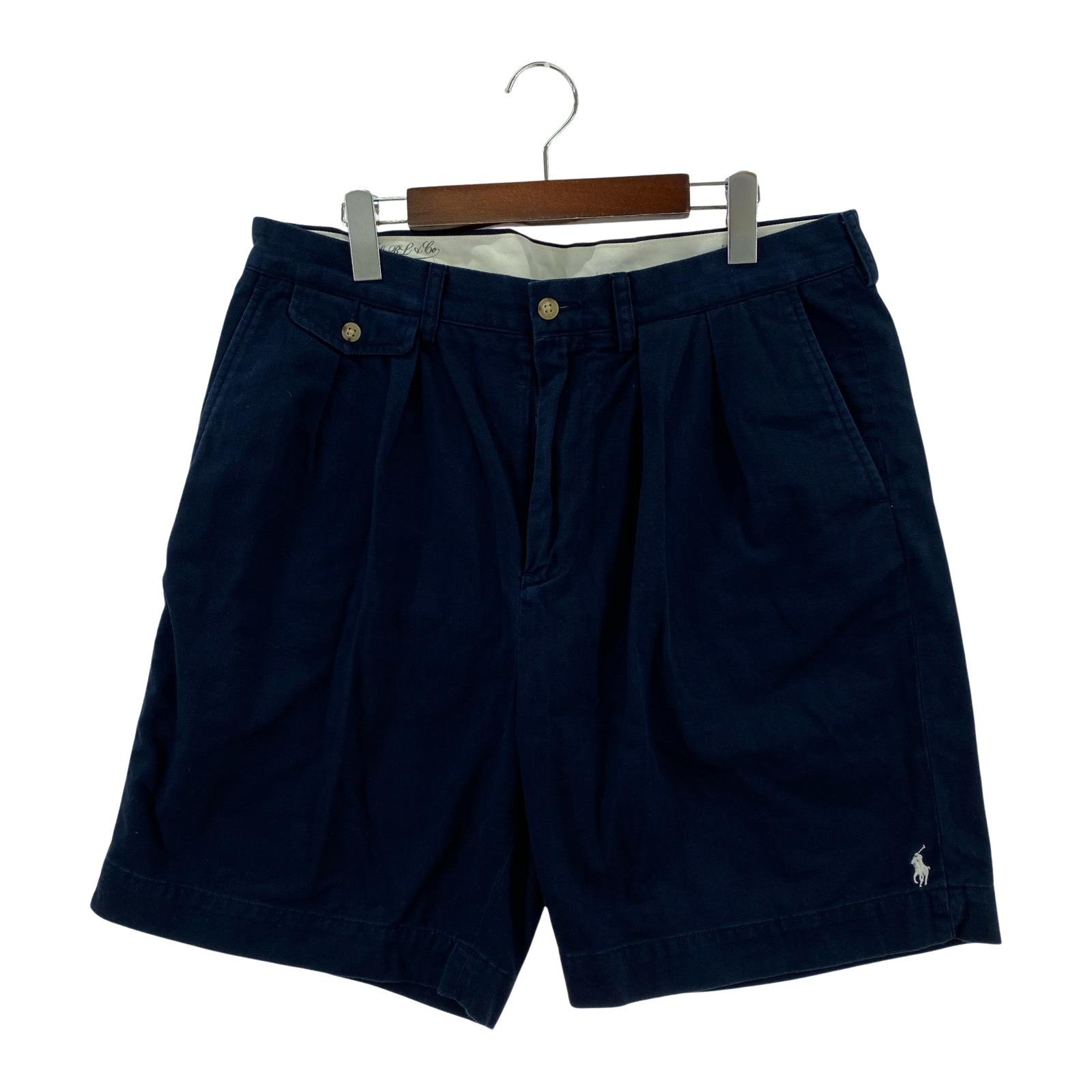ショートパンツ BEAMS 23SS 別注 THE BIG CHINO 2Pleats 35 ネイビー