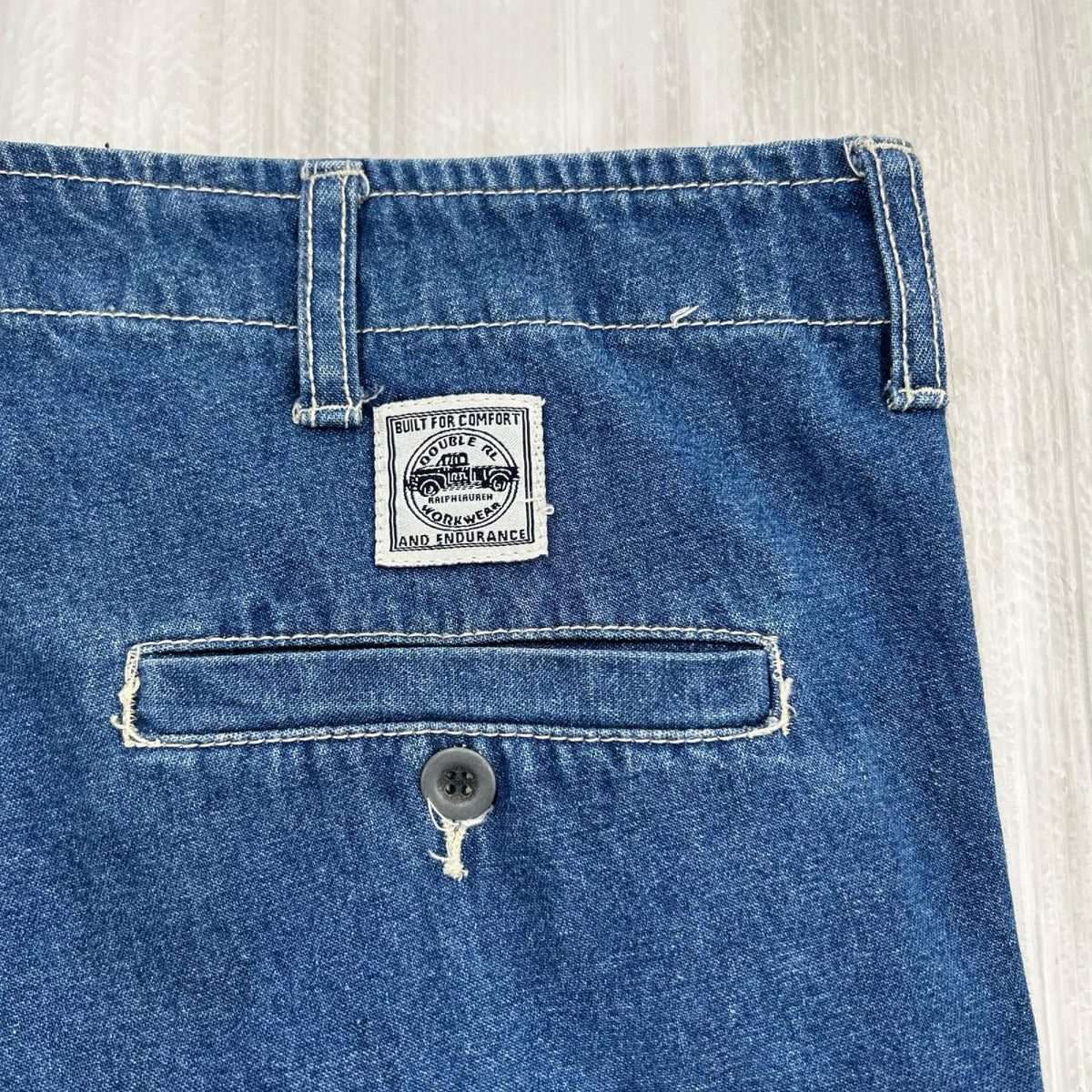 デニムパンツ ③RRL 90s 初期 カーゴデニム ブルー