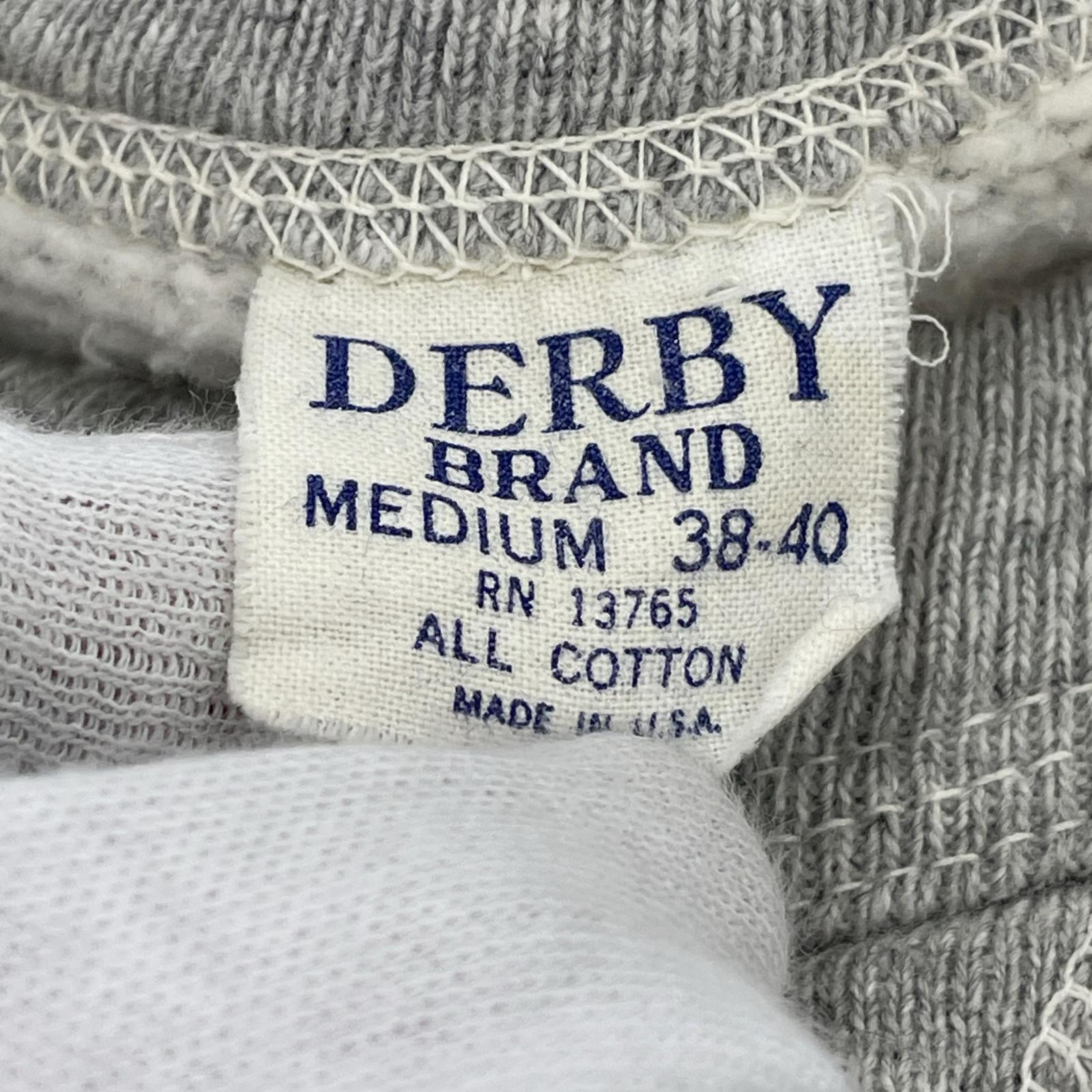 スウェット ⑥DERBY BRAND 50s60s スウェット M グレー