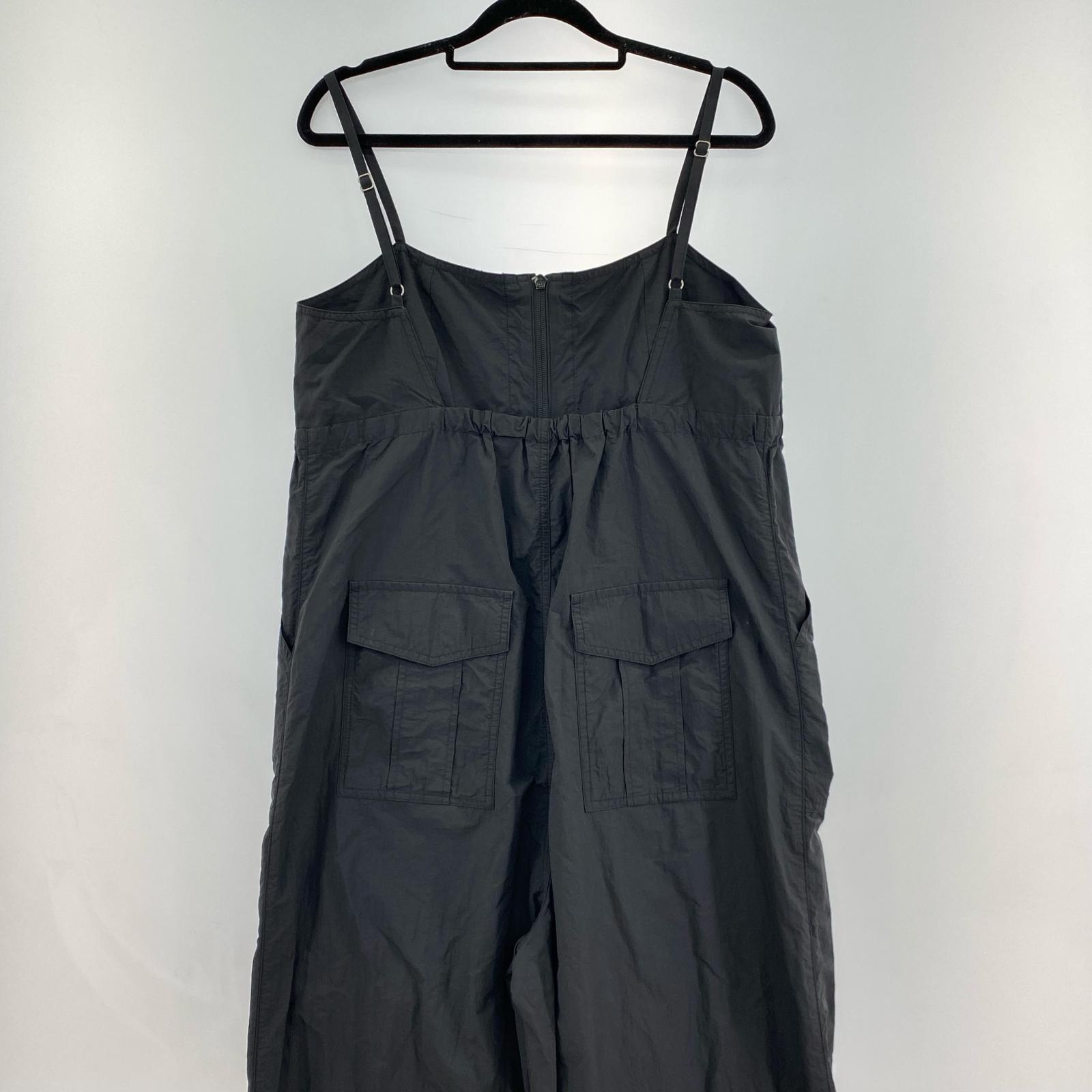 サロペット SEA ROOMLYNN フロント ジップ ワークサロペット M ブラック
