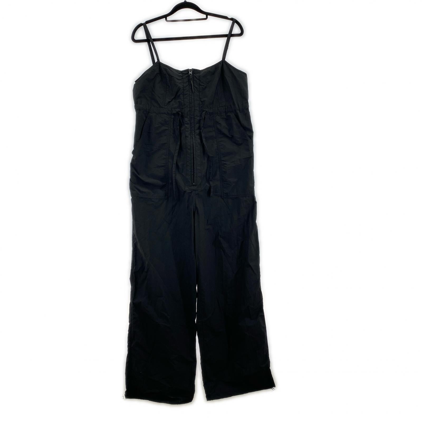 サロペット SEA ROOMLYNN フロント ジップ ワークサロペット M ブラック