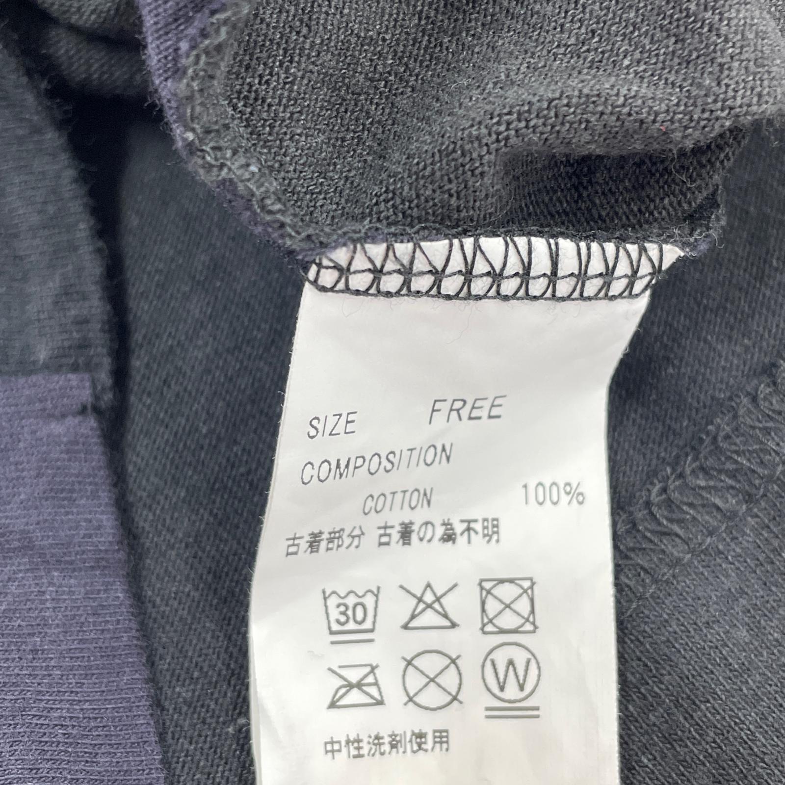 長袖Tシャツ CHANGES リメイクカットソー フリー ブラック