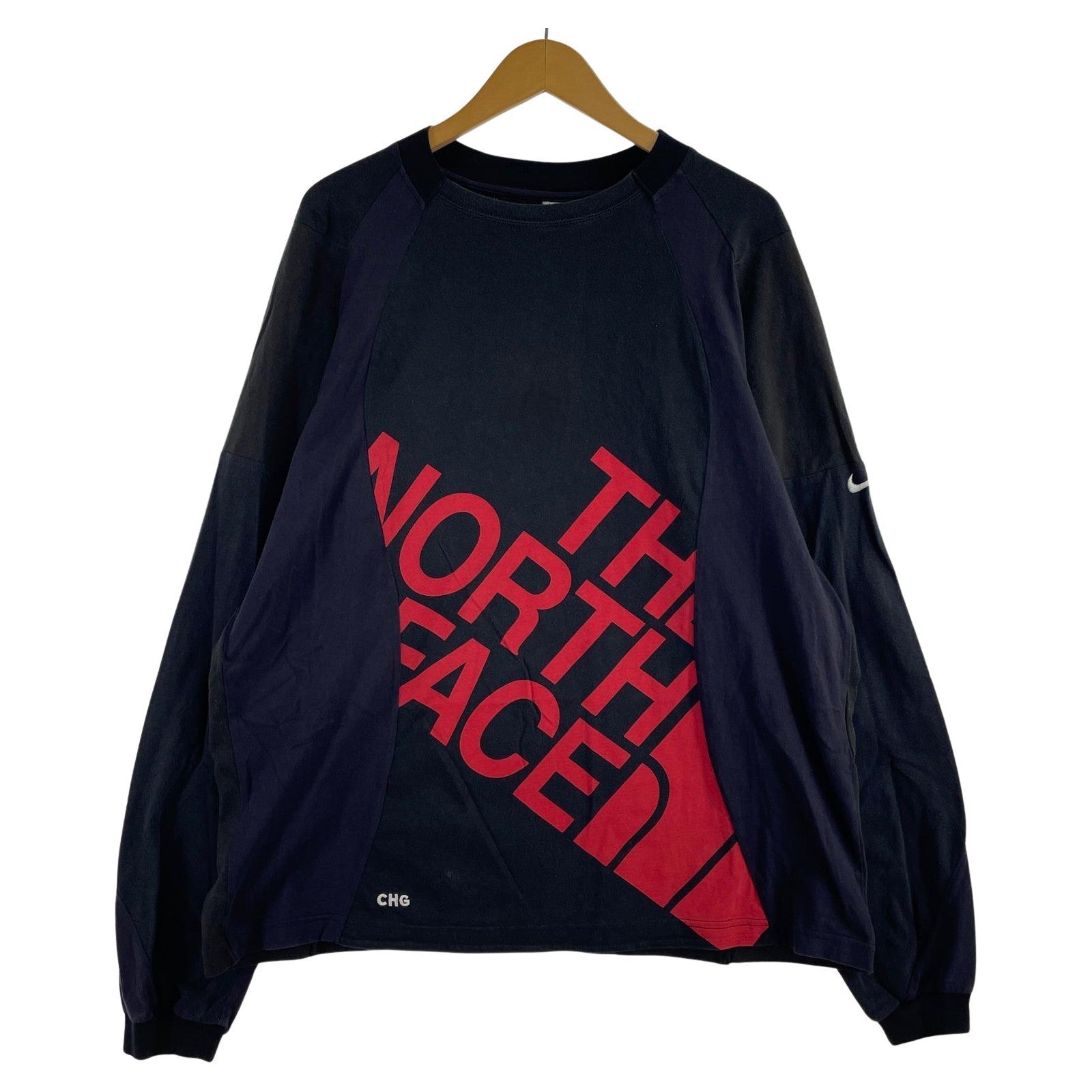 長袖Tシャツ CHANGES リメイクカットソー フリー ブラック