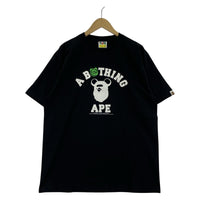 半袖Tシャツ A BATHING APE×BE@RBRICK 2024 3段カレッジTee XL 黒 ブラック
