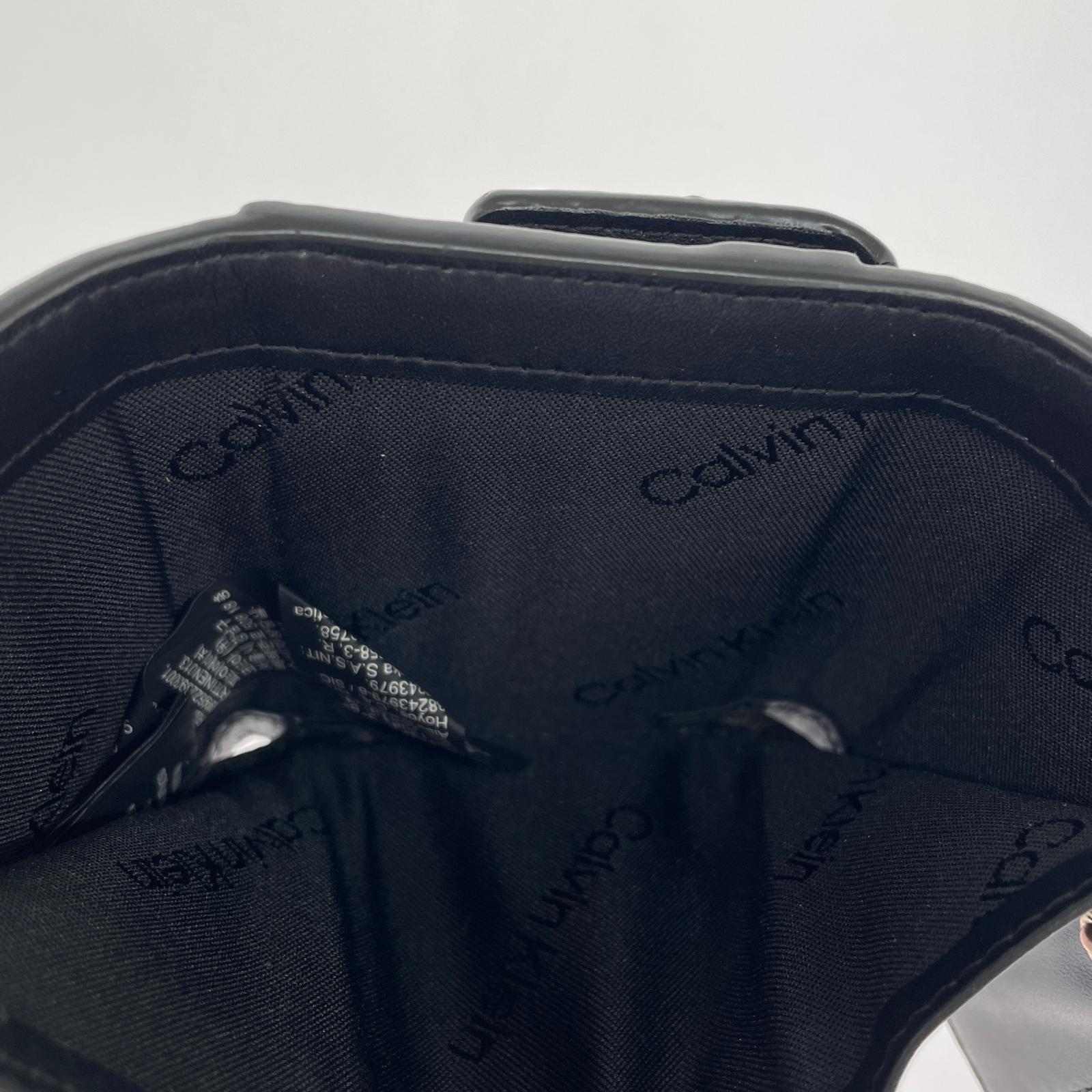 コンパクトウォレット Calvin Klein CK トライフォールド コンパクトウォレット 黒 キーフォブ ブラック
