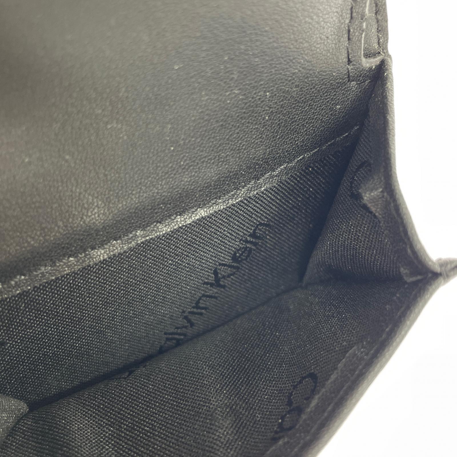 コンパクトウォレット Calvin Klein CK トライフォールド コンパクトウォレット 黒 キーフォブ ブラック