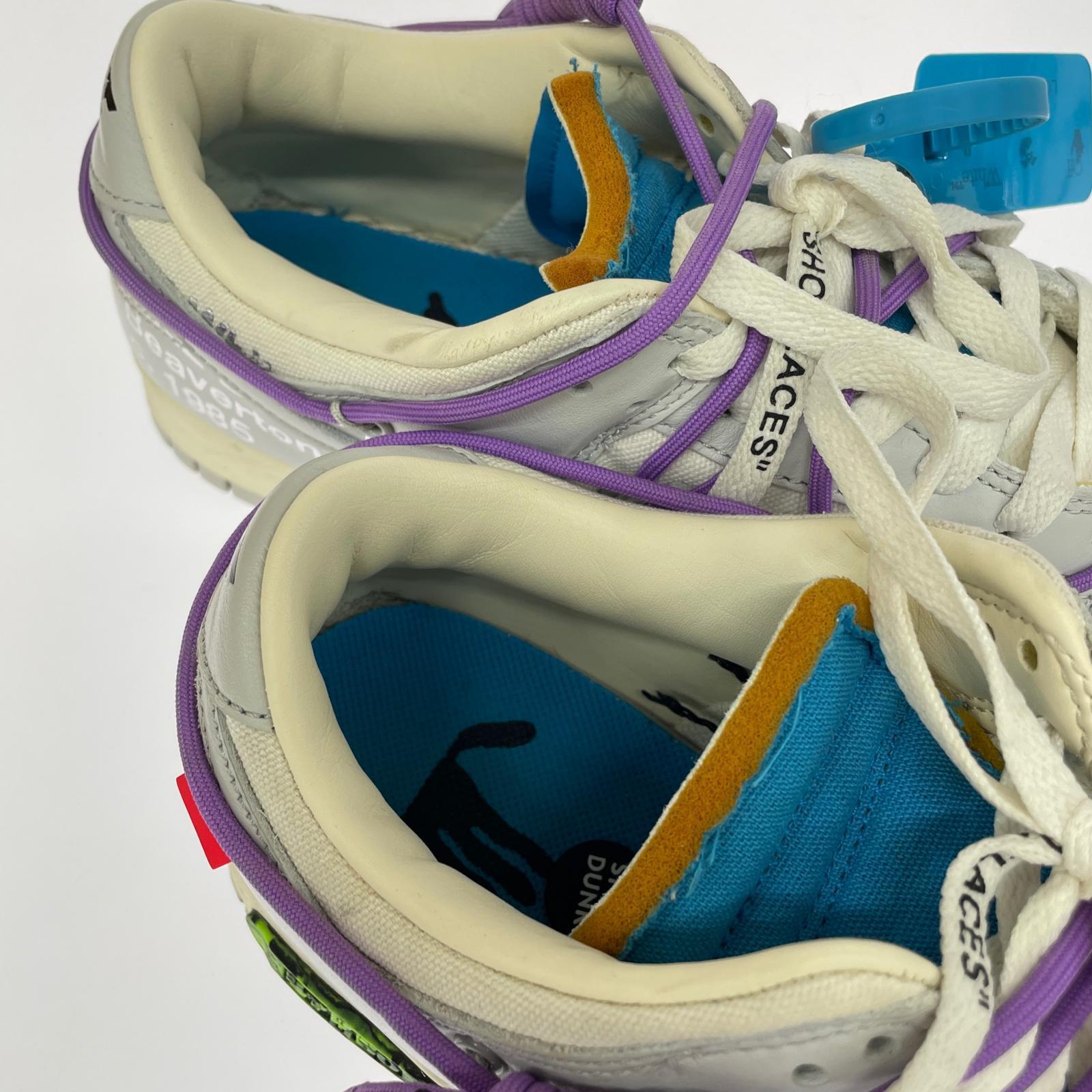 スニーカー ×Off-White Dunk Low Sail/Neutral Gray 27cm (US9 UK8 1/2 EU44) グレー