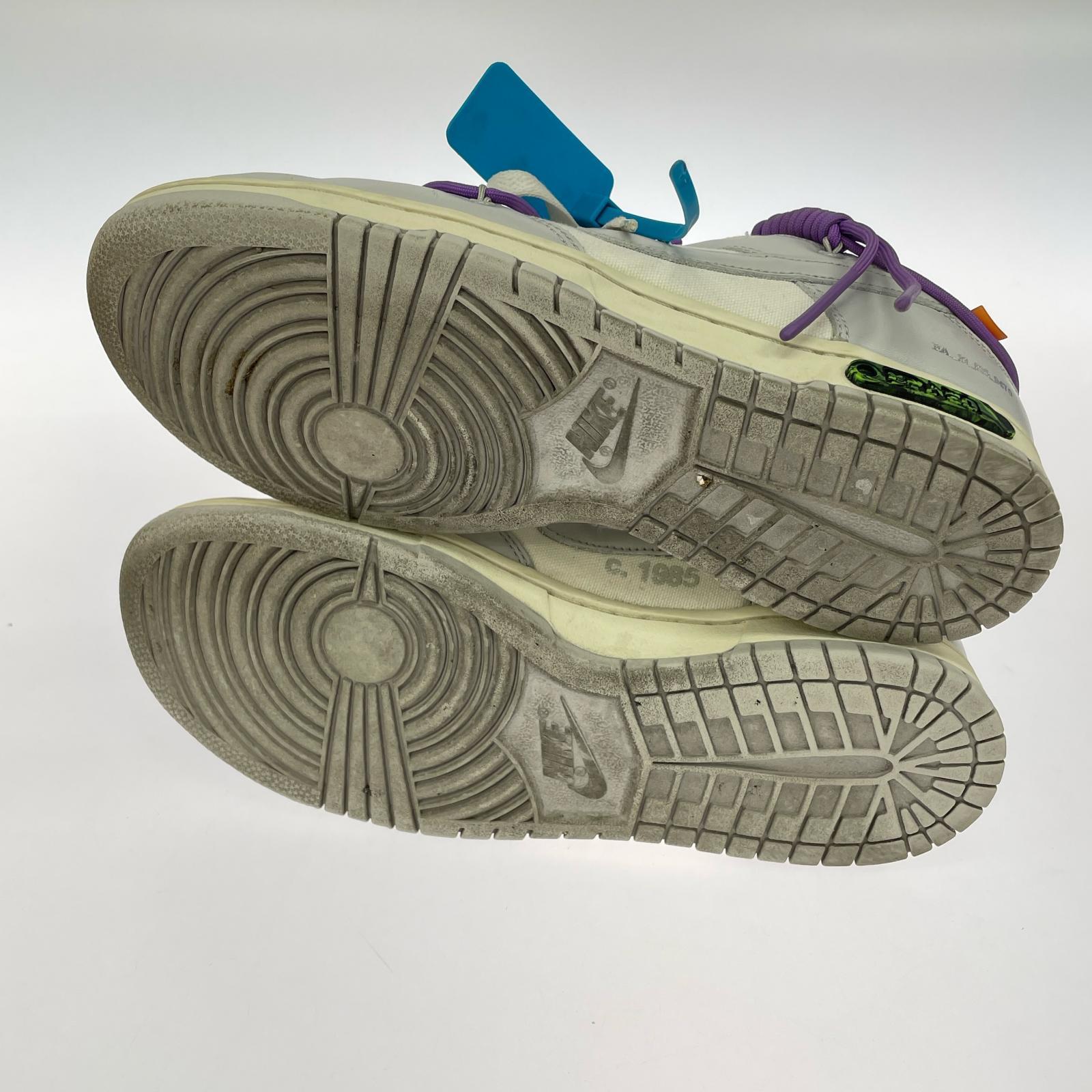 スニーカー ×Off-White Dunk Low Sail/Neutral Gray 27cm (US9 UK8 1/2 EU44) グレー