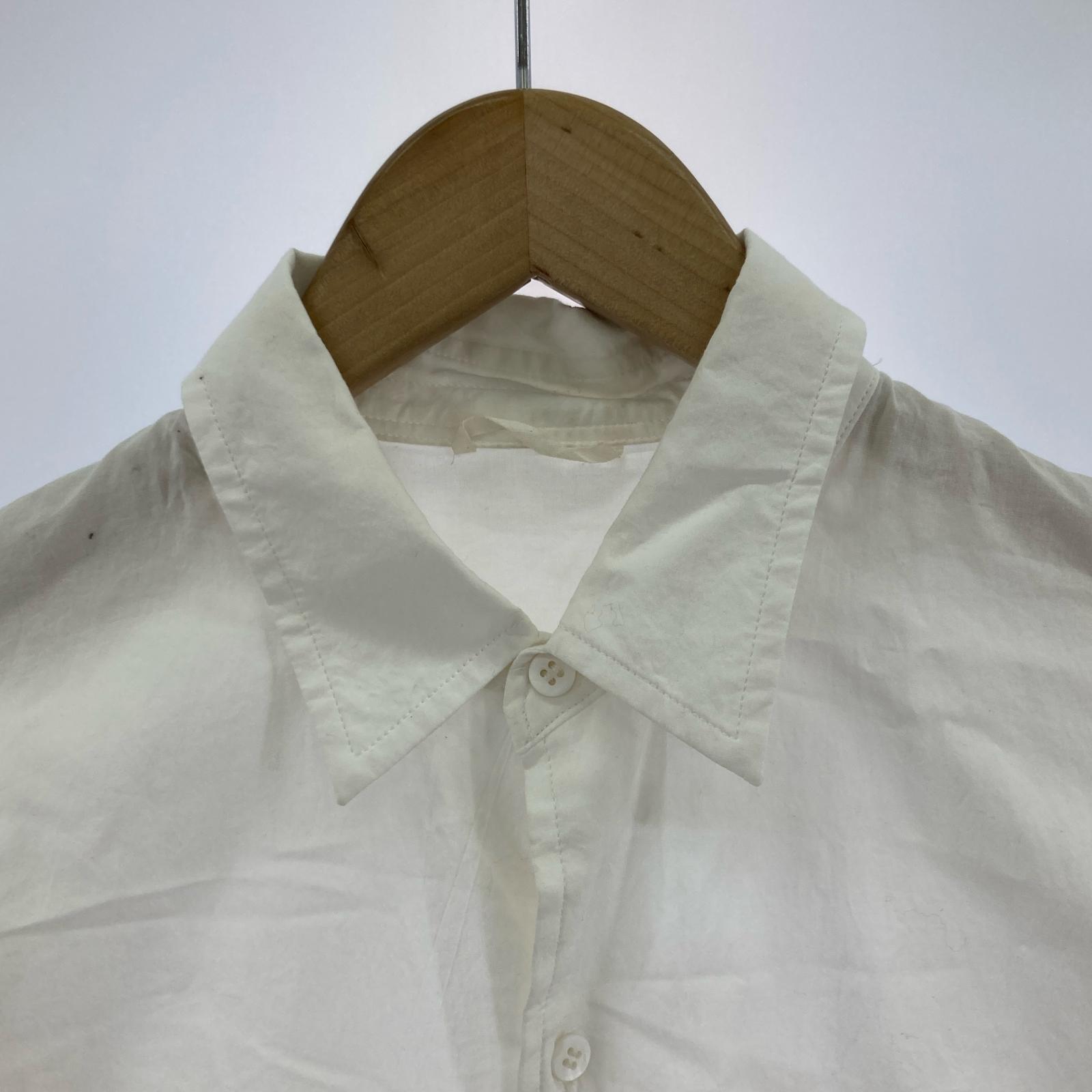 長袖シャツ 2024 29th SHRINKAGE COTTON BIG SHIRT 2 2 ホワイト
