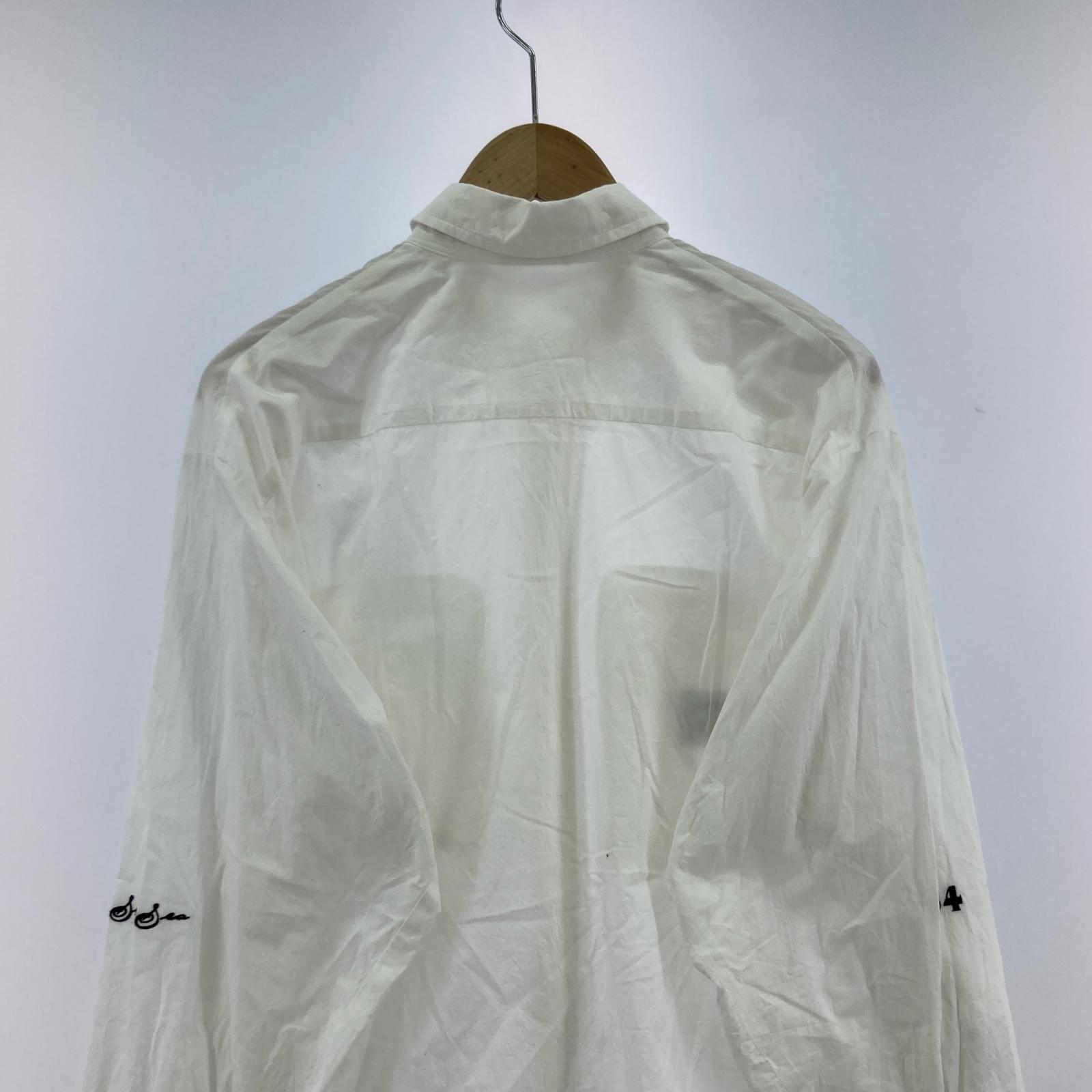 長袖シャツ 2024 29th SHRINKAGE COTTON BIG SHIRT 2 2 ホワイト