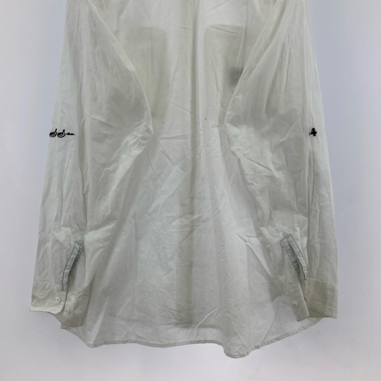 長袖シャツ 2024 29th SHRINKAGE COTTON BIG SHIRT 2 2 ホワイト