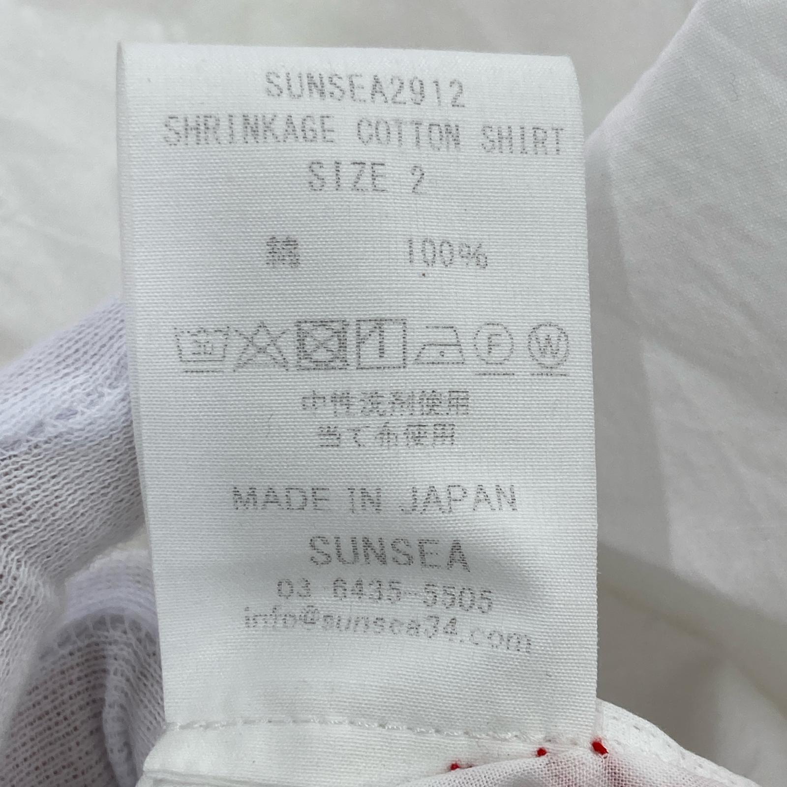 長袖シャツ 2024 29th SHRINKAGE COTTON BIG SHIRT 2 2 ホワイト