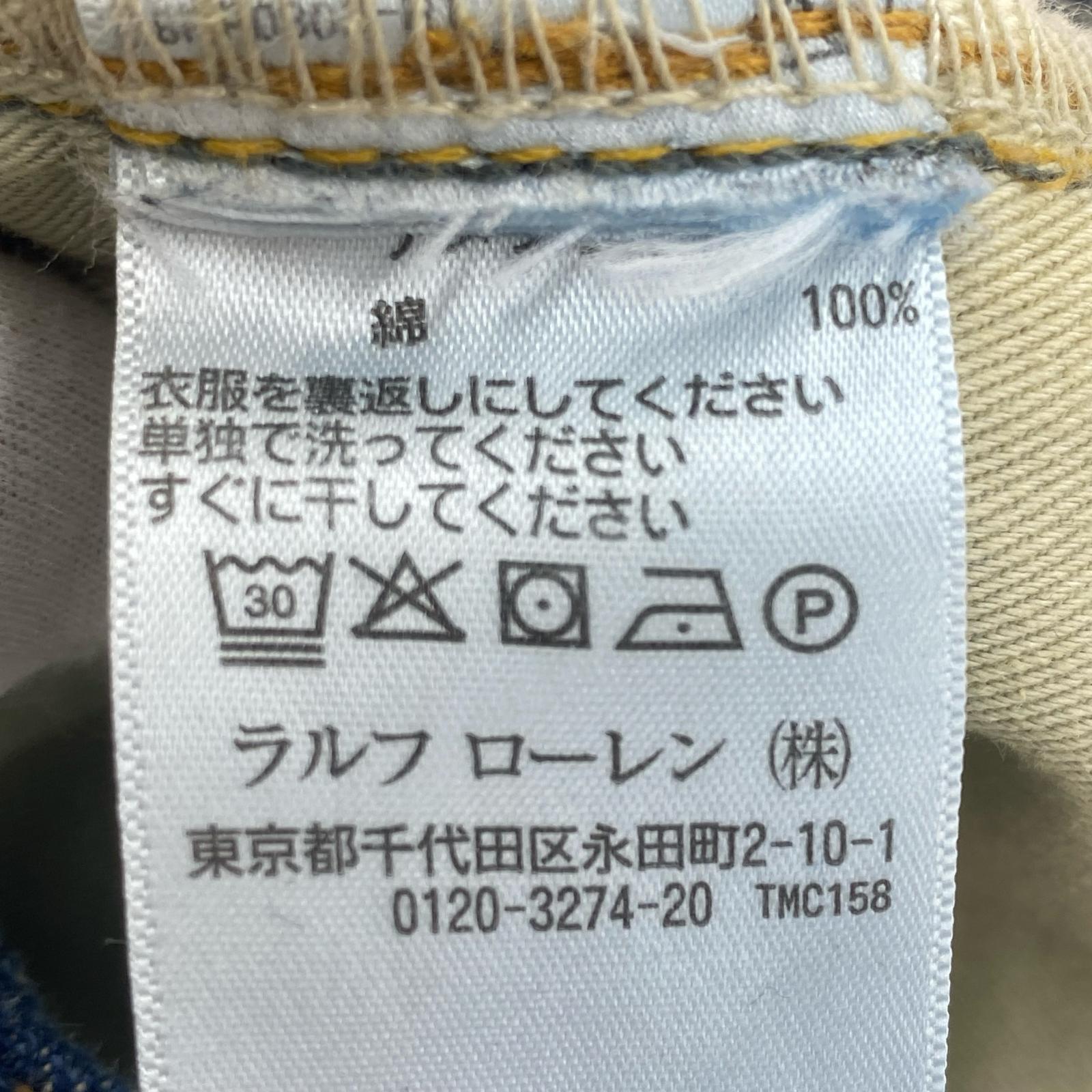 デニムパンツ SLIM FIT DENIM W32 32 ネイビー