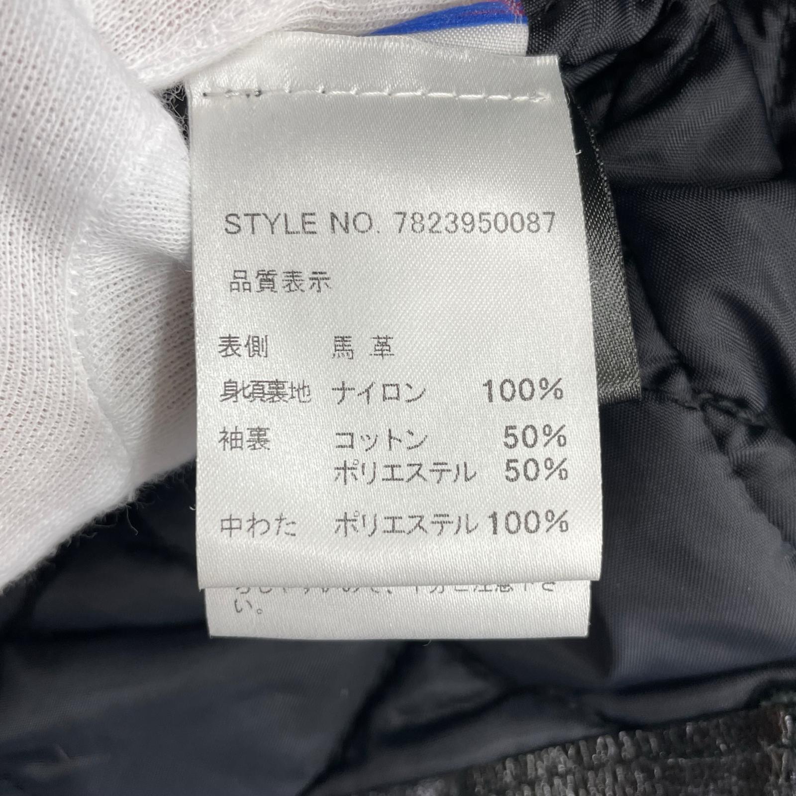 レザージャケット schott HORSEHIDE ONESTAR TALL 7823950087 黒 (38) 38 ブラック