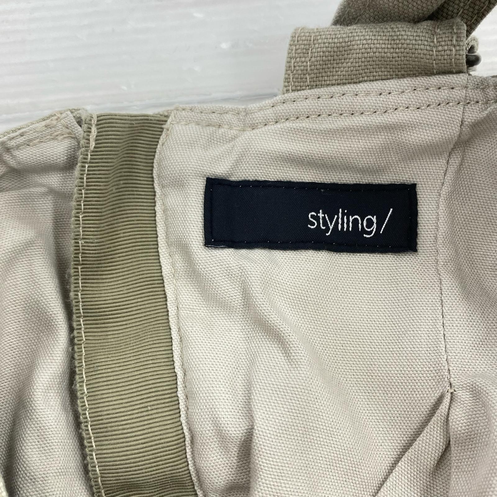 ワンピース styling ノースリーブワンピース ベージュ 1 ベージュ