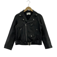 レザージャケット UNITED ARROWS別注 17AW 羊革 ダブルライダース ブラック