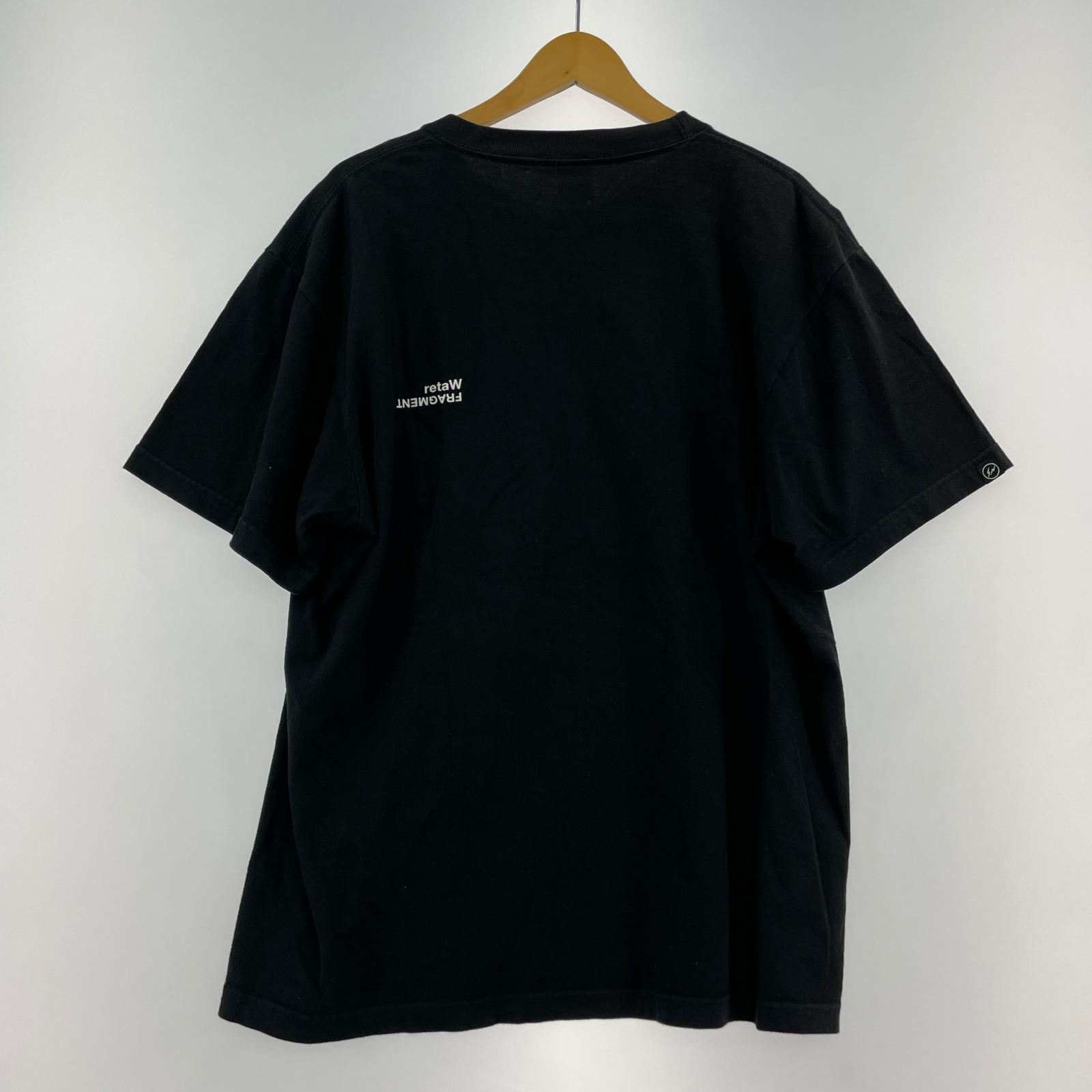 半袖Tシャツ FRAGRANCE S/Sフロントプリントカットソー 黒 ブラック
