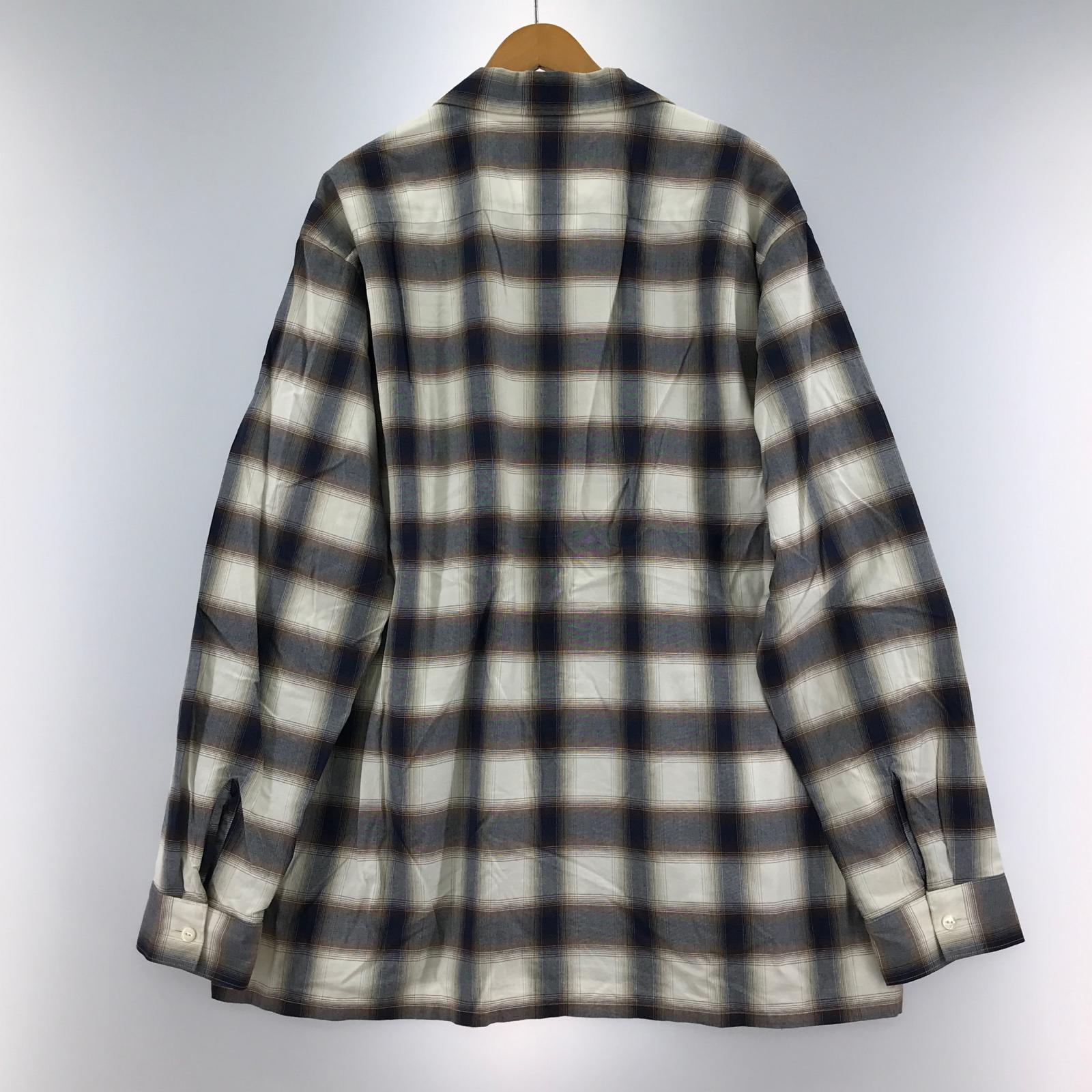 長袖シャツ COTTON MODAL OPEN COLLAR L/S SHIRTS 3