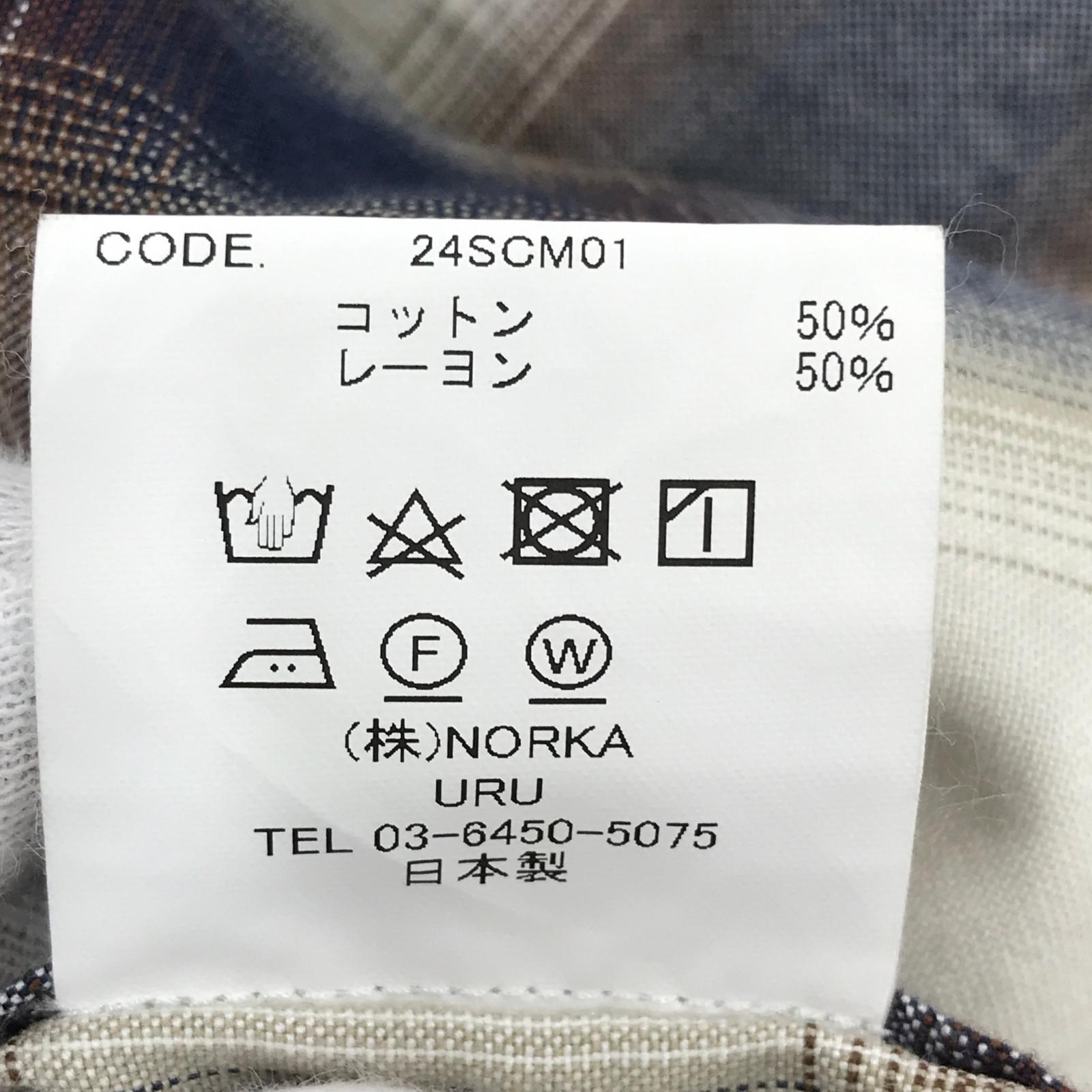 長袖シャツ COTTON MODAL OPEN COLLAR L/S SHIRTS 3