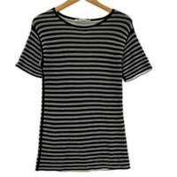 半袖Tシャツ ボーダーカットソー/XS/白黒 S ブラック