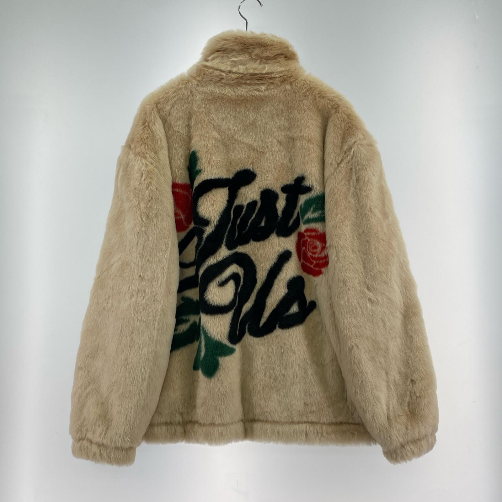 ジャケット Faux Fur Coaches Jacket BEIGE ベージュ